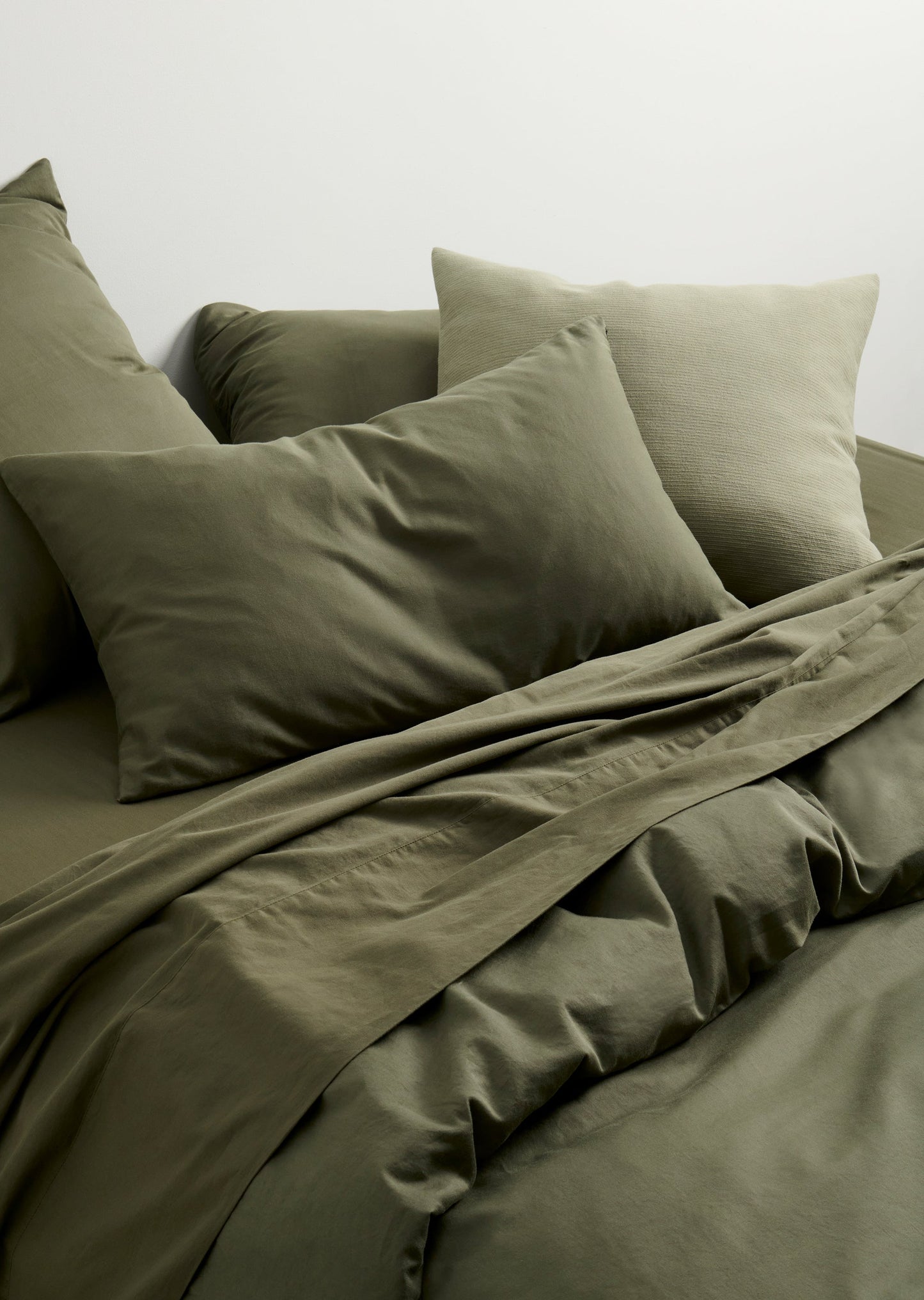 Terrain - Sage Organic Cotton Square Cushion Cover