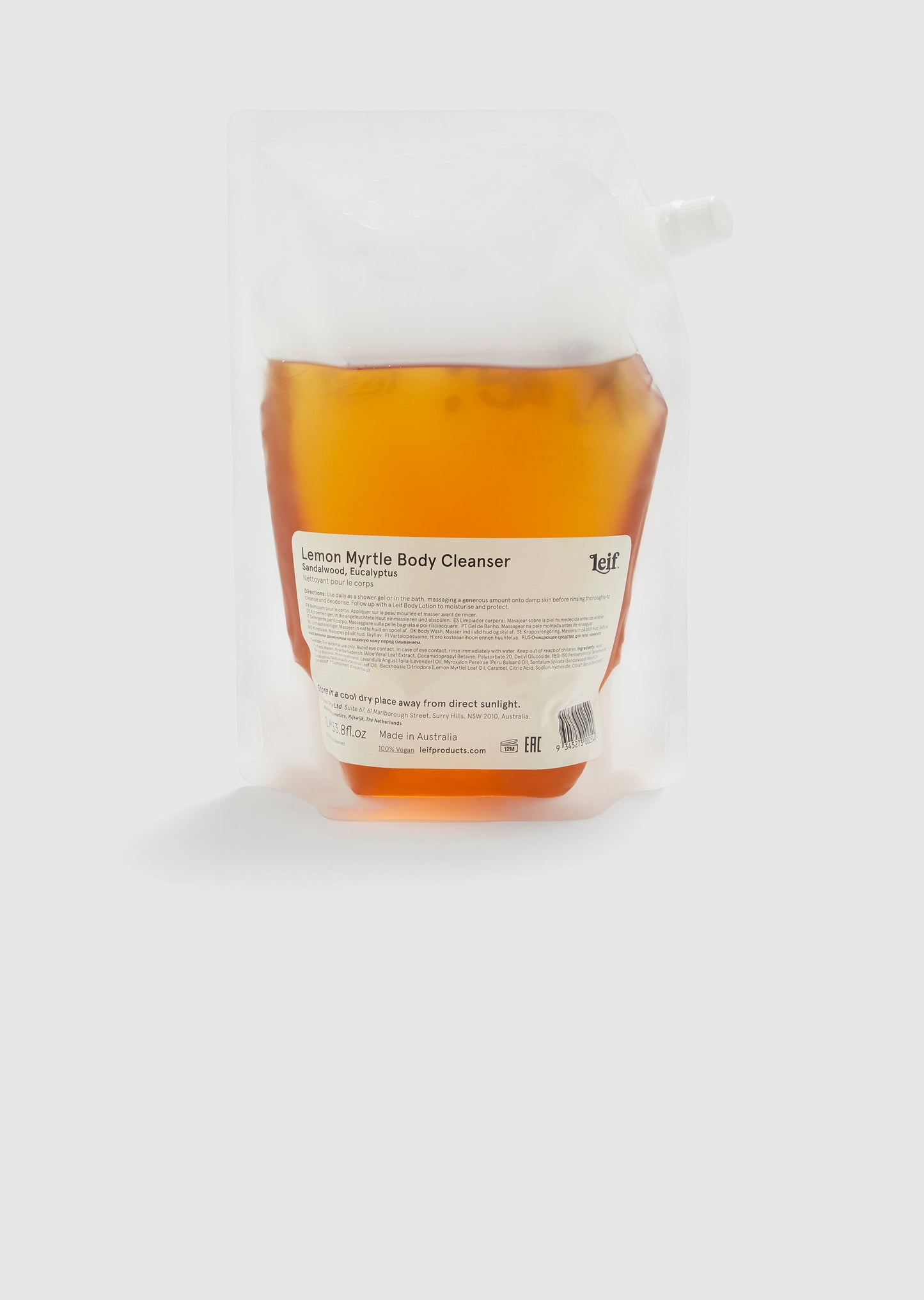 Leif - Lemon Myrtle Body Cleanser Refill 1L