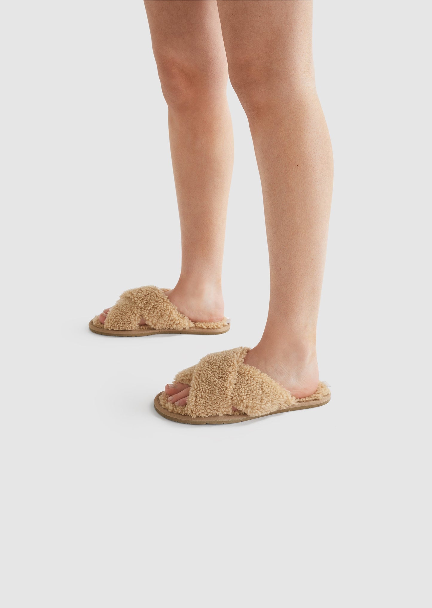 Cloud - Sheepskin cross over slippers