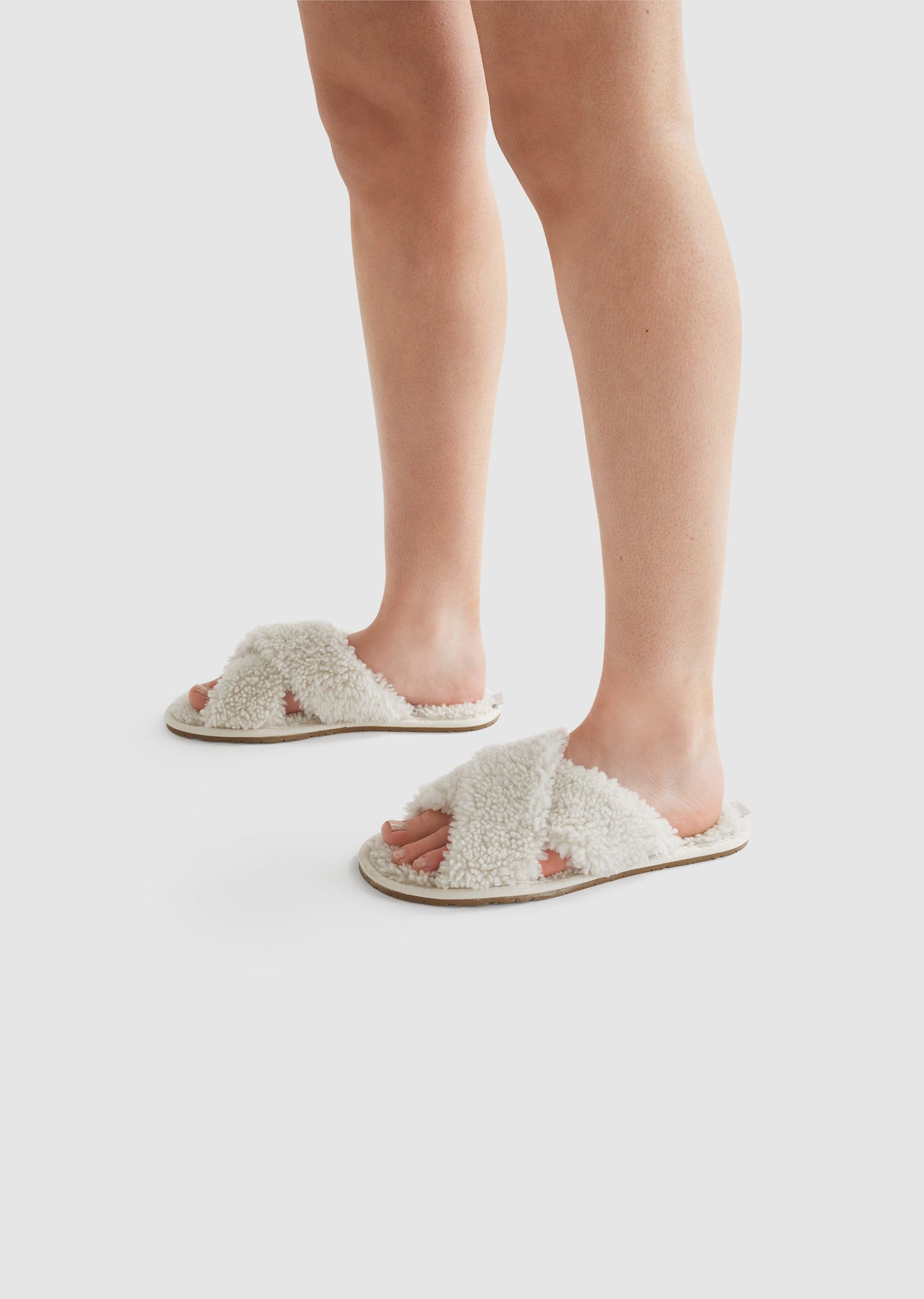 Cloud - Sheepskin cross over slippers