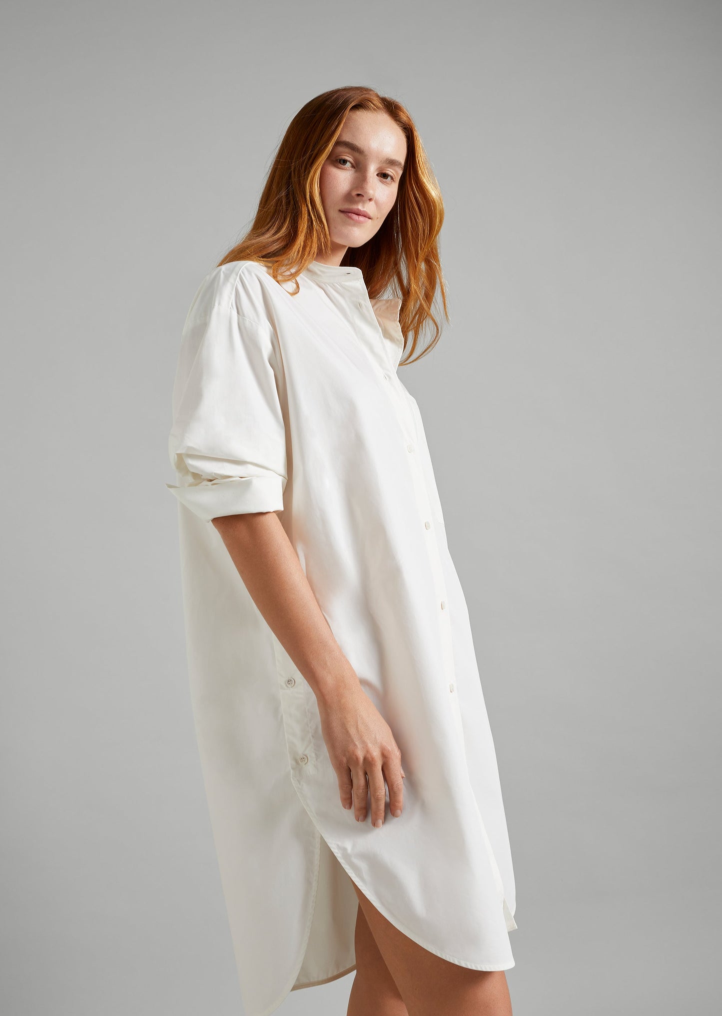 Aura Cotton Shirt Dress