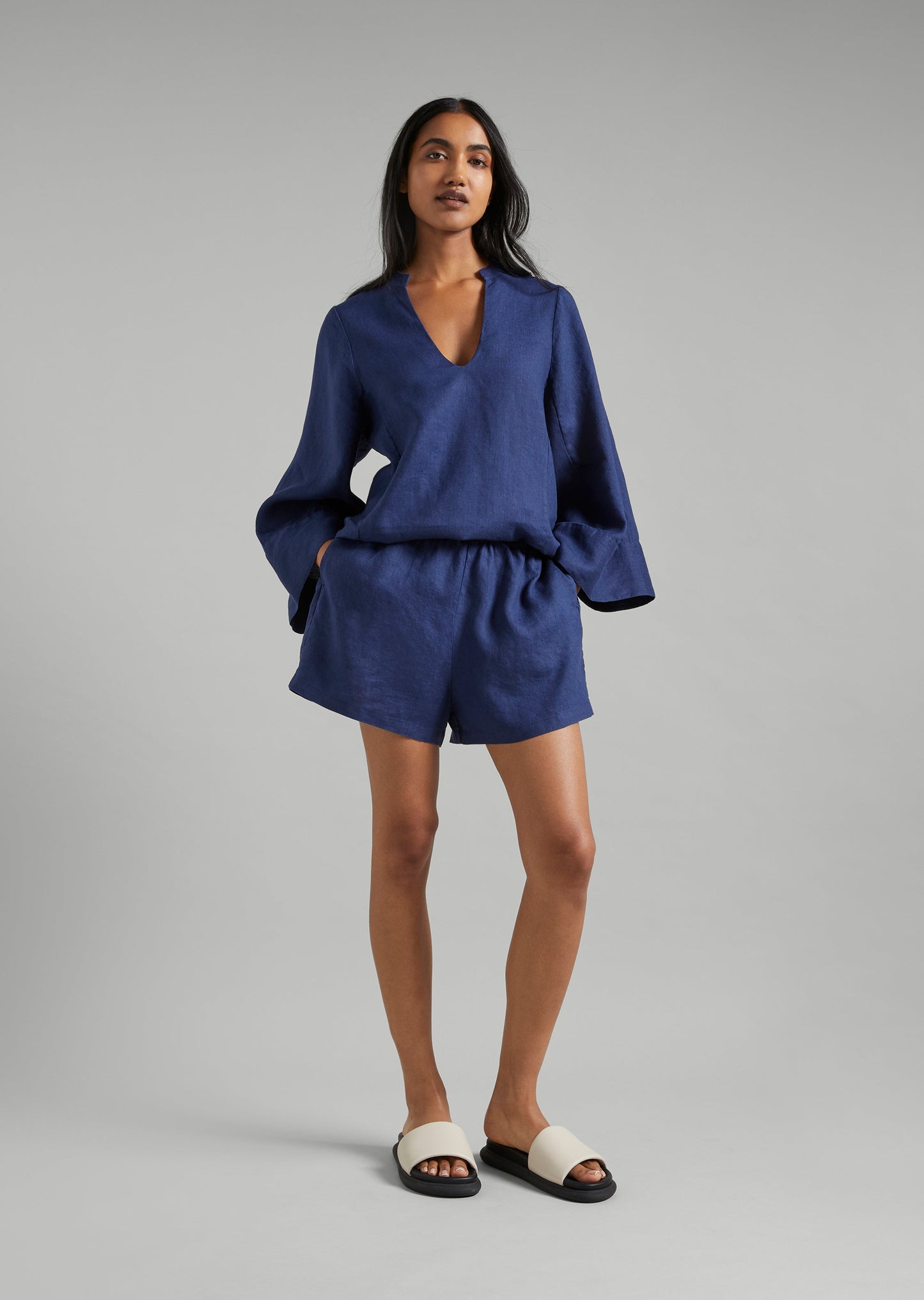 Linen LS Pullover