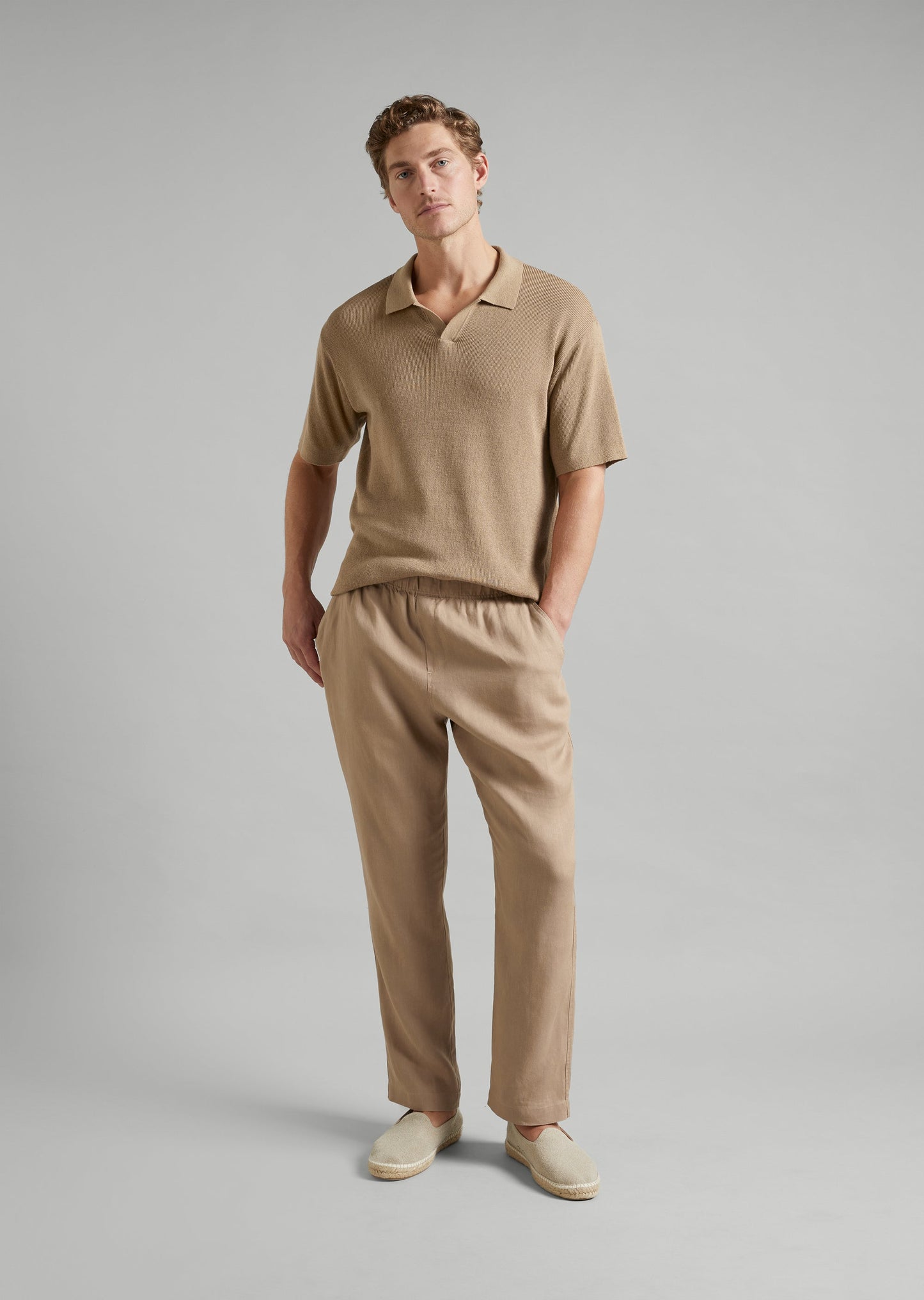 Linen Knit Polo