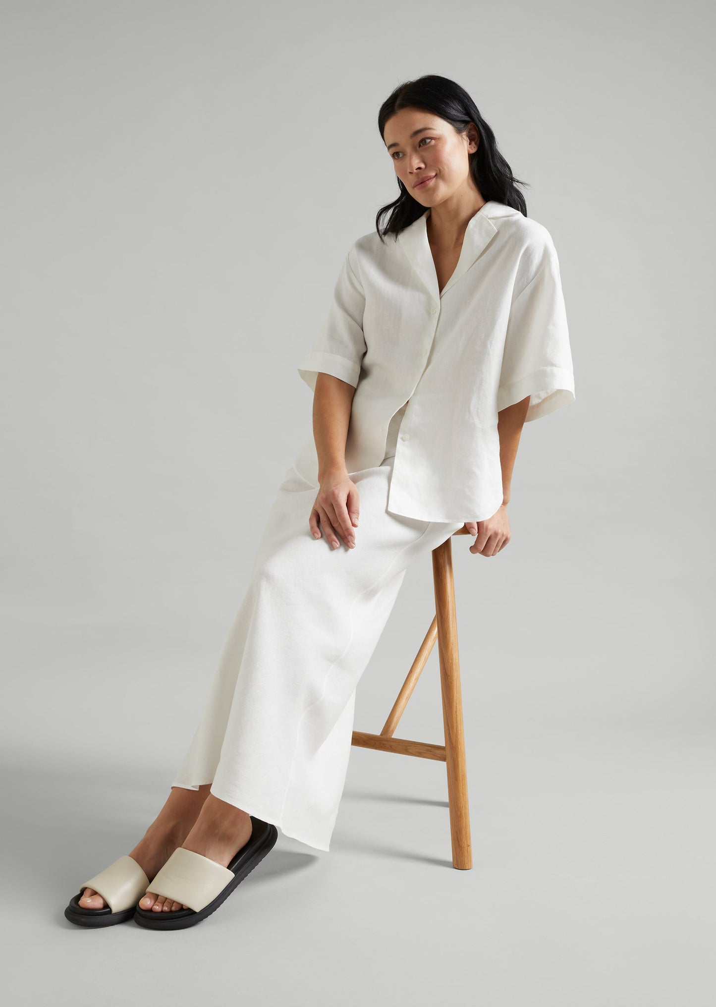 Linen Maxi Skirt