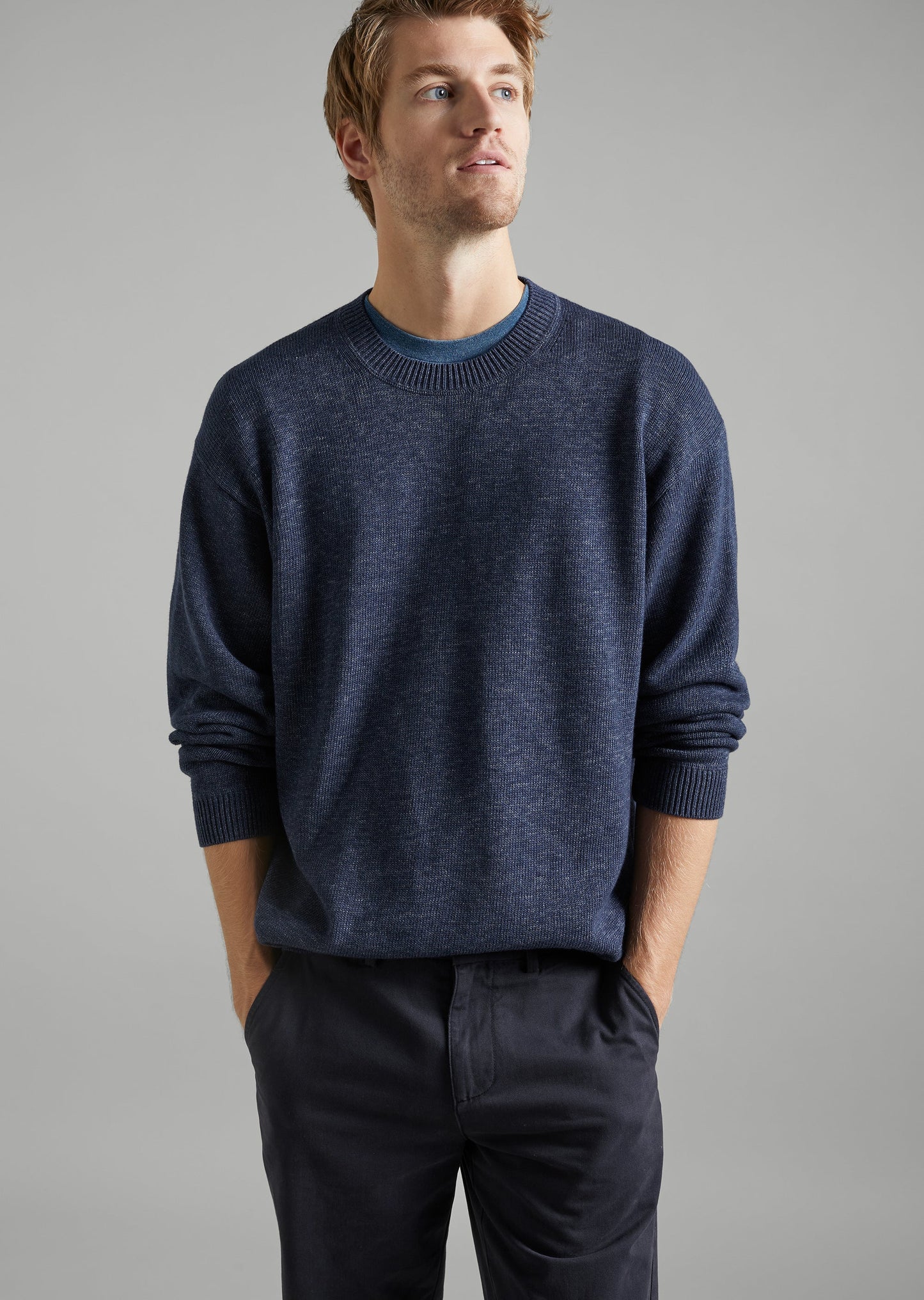 Crew Neck Cotton Knit