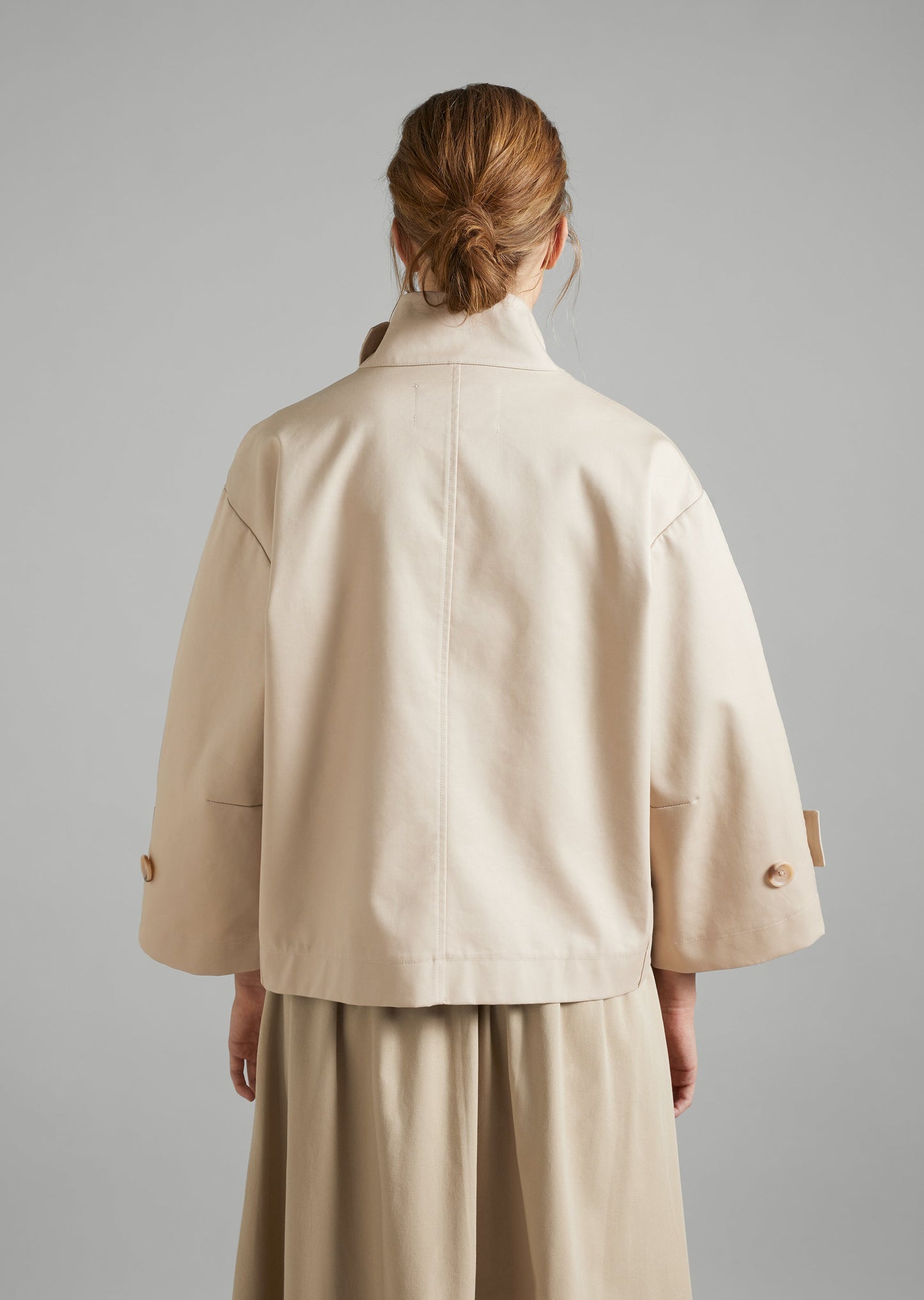 Cropped Cotton Trench