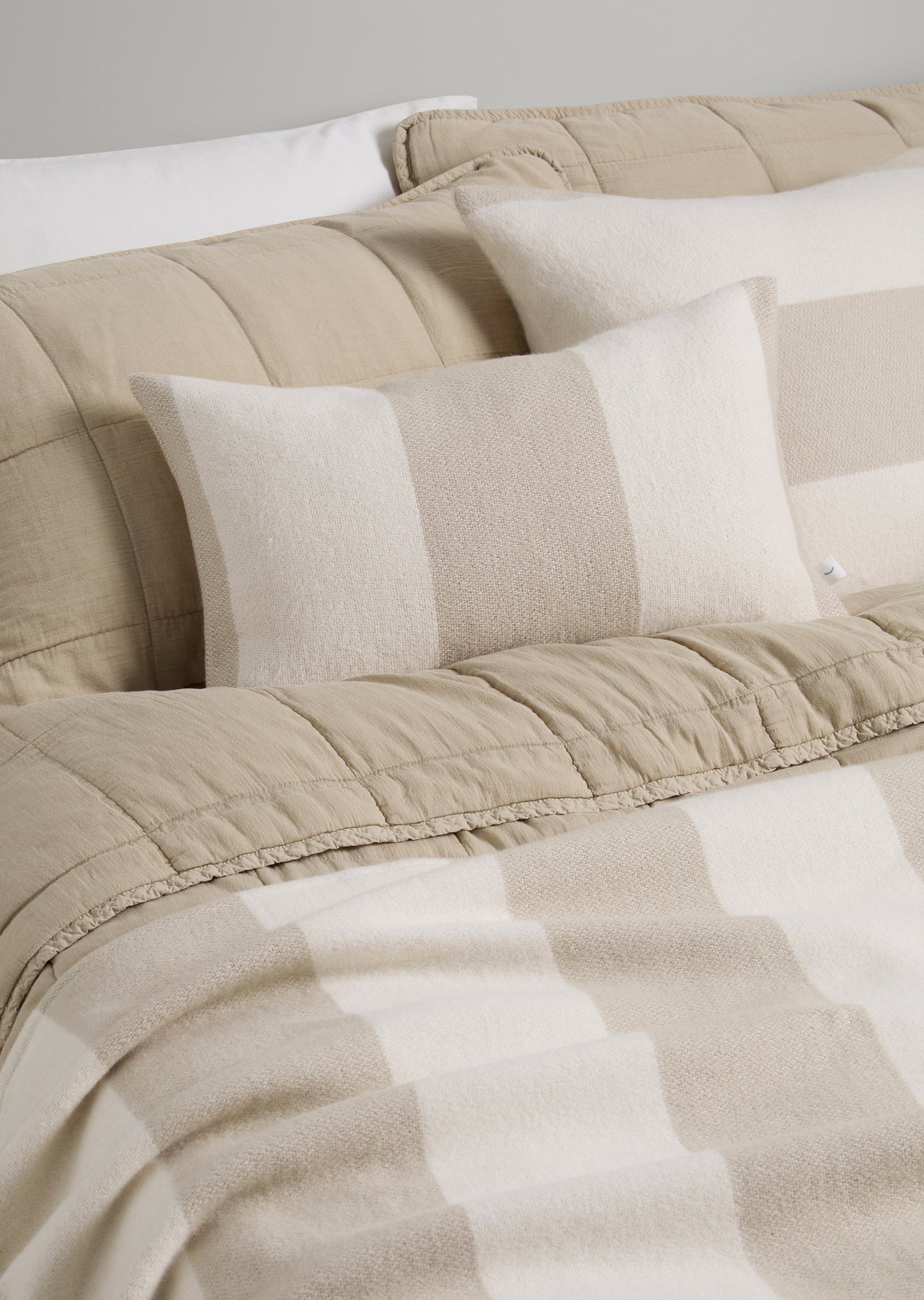 Block Stripe Square Cushion Cover