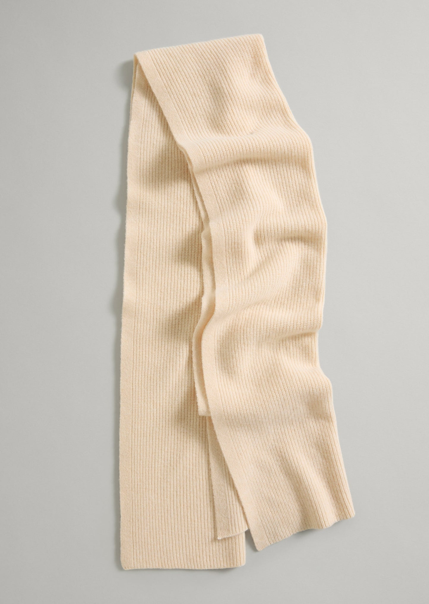 Lambswool Rib Knit Scarf