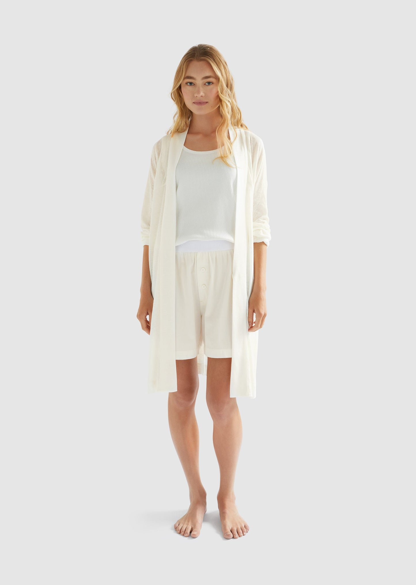 Zephyr - Linen Short Gown