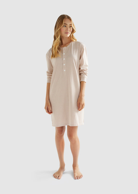 Dream - Organic Cotton Jersey Henley Dress