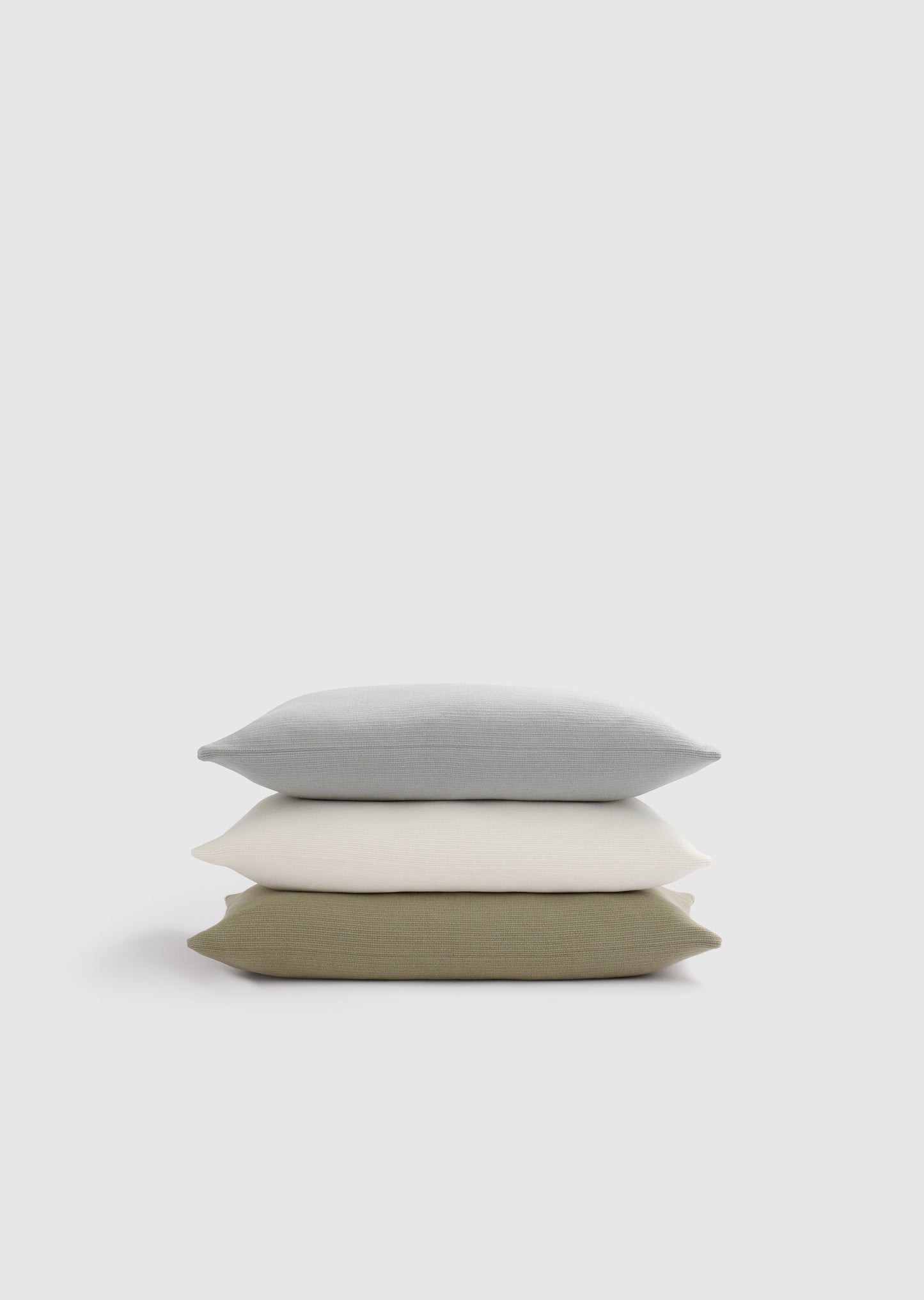 Terrain - Fog Organic Cotton Rectangular Cushion Cover