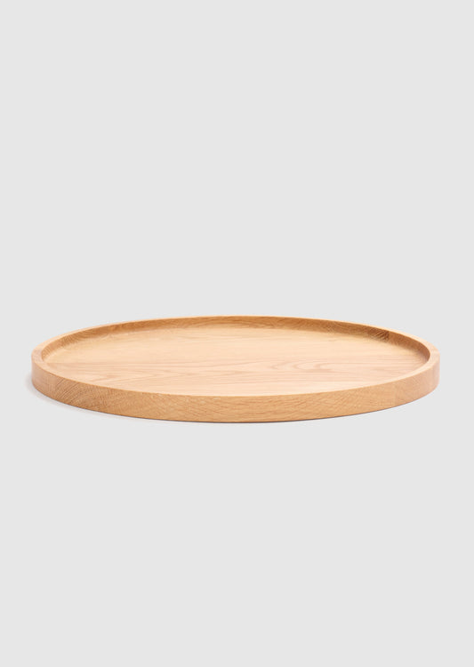 Oak Round Tray