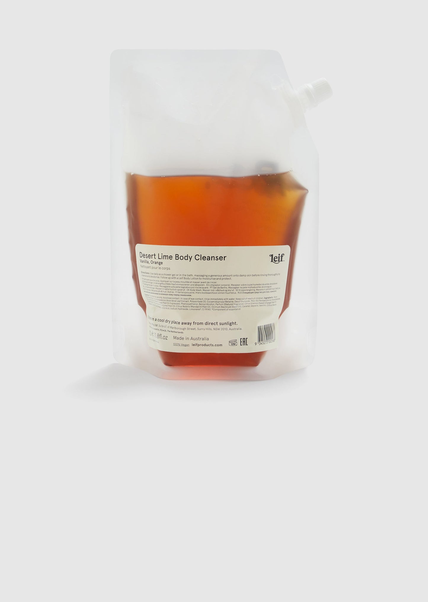 Leif - Desert Lime Body Cleanser Refill 1L