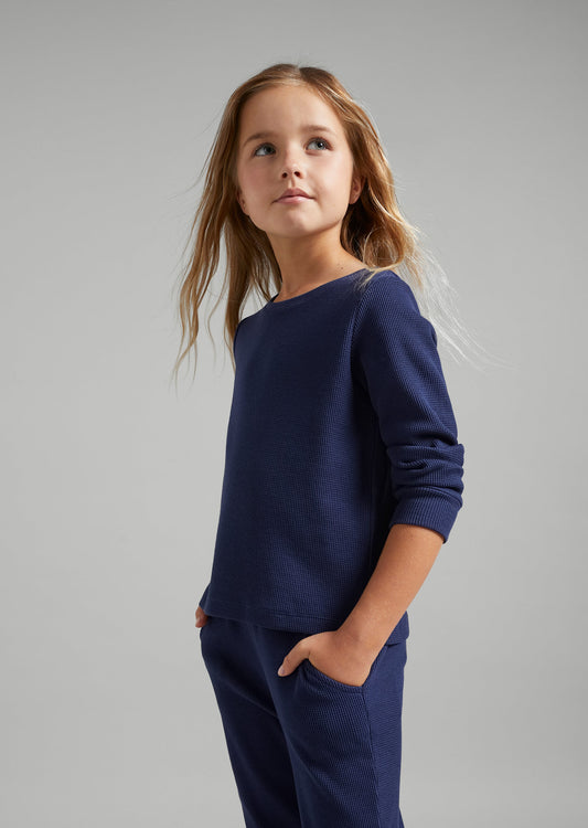 Kids Waffle- LS T-Shirt