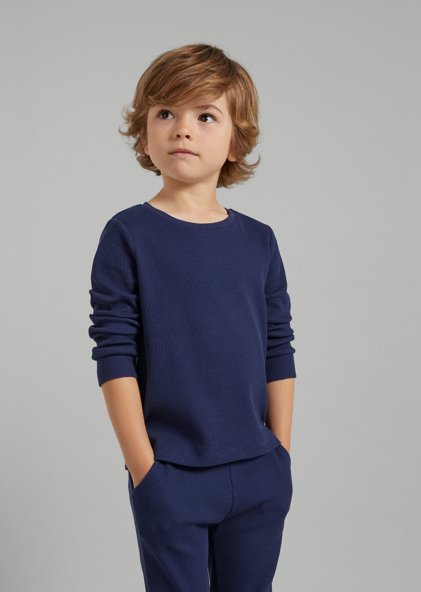 Kids Waffle- LS T-Shirt