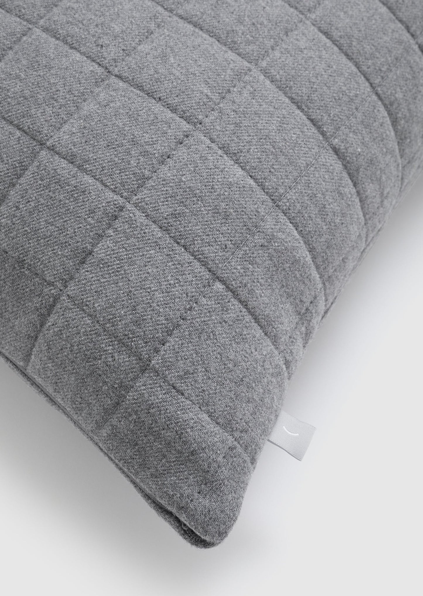 Cosy - Grey Marle Organic Cotton Square Cushion Cover