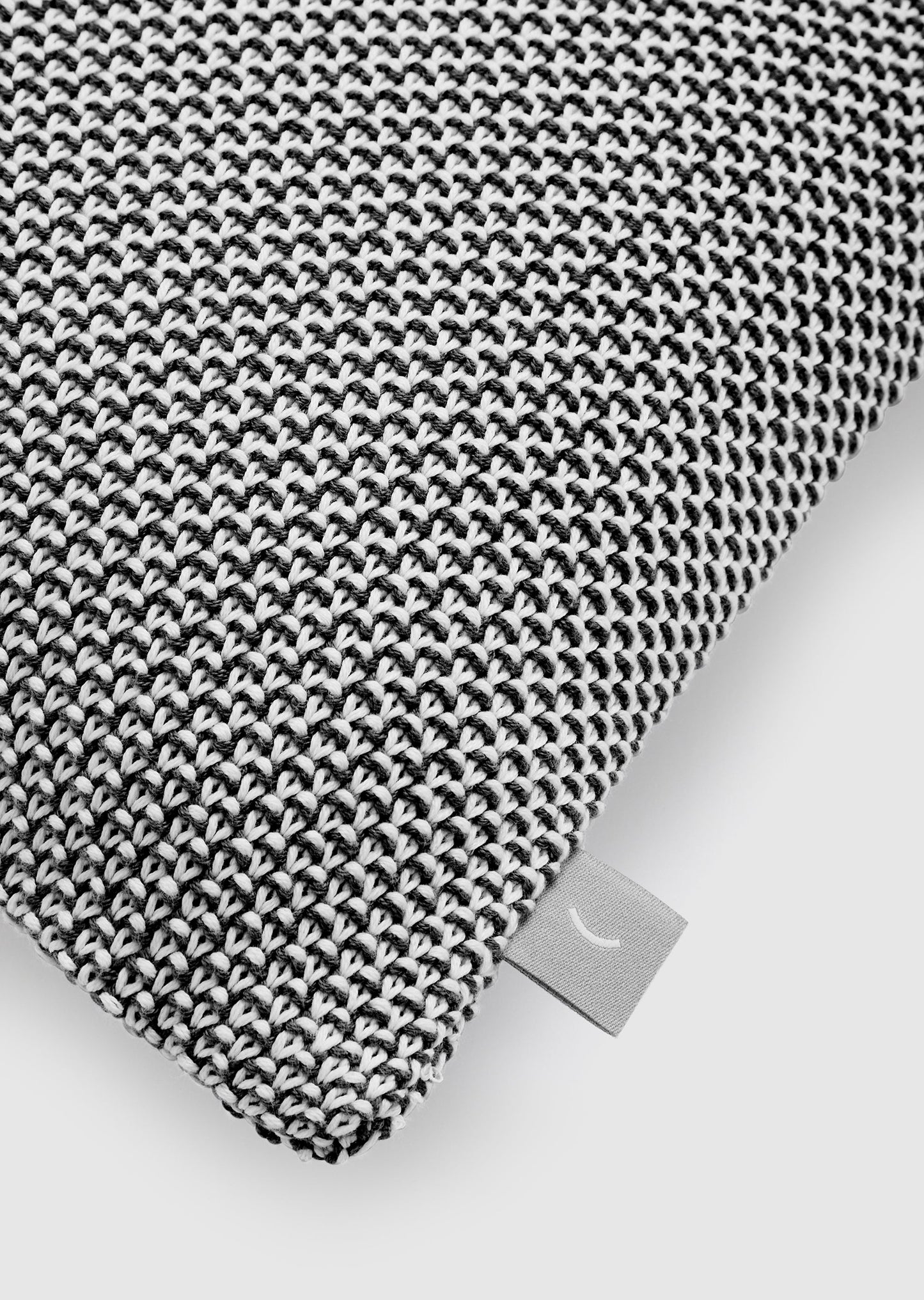 Nook - Coal Organic Cotton Rectangular Cushion Cover