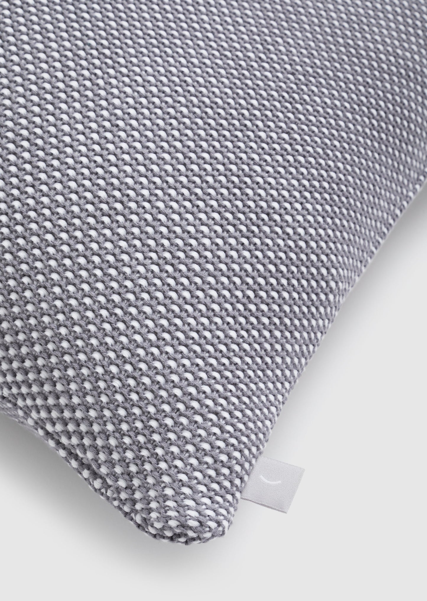 Nook - Grey Marle Organic Cotton Square Cushion Cover