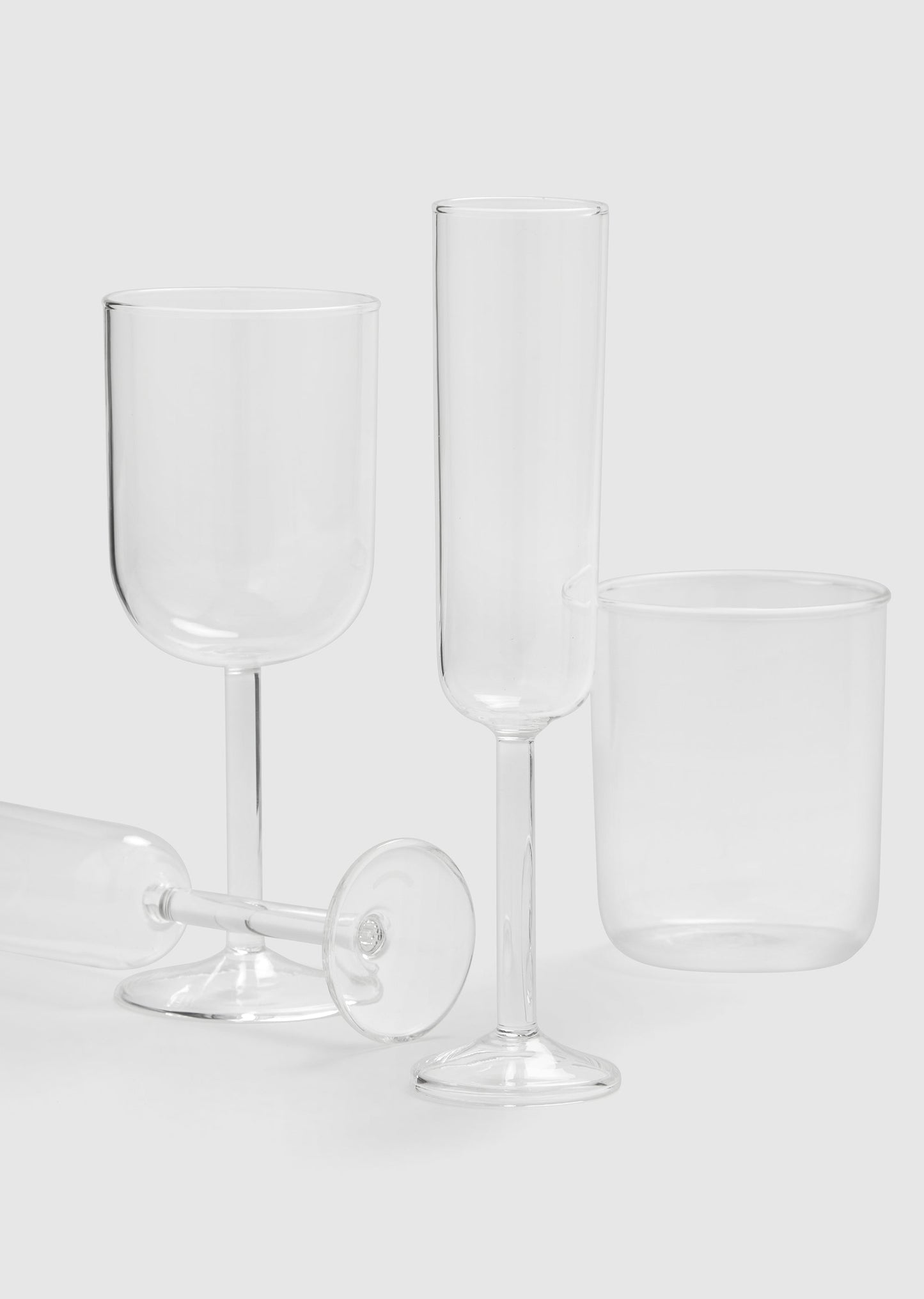 Daily - 4 x Borosilicate Glass Flutes