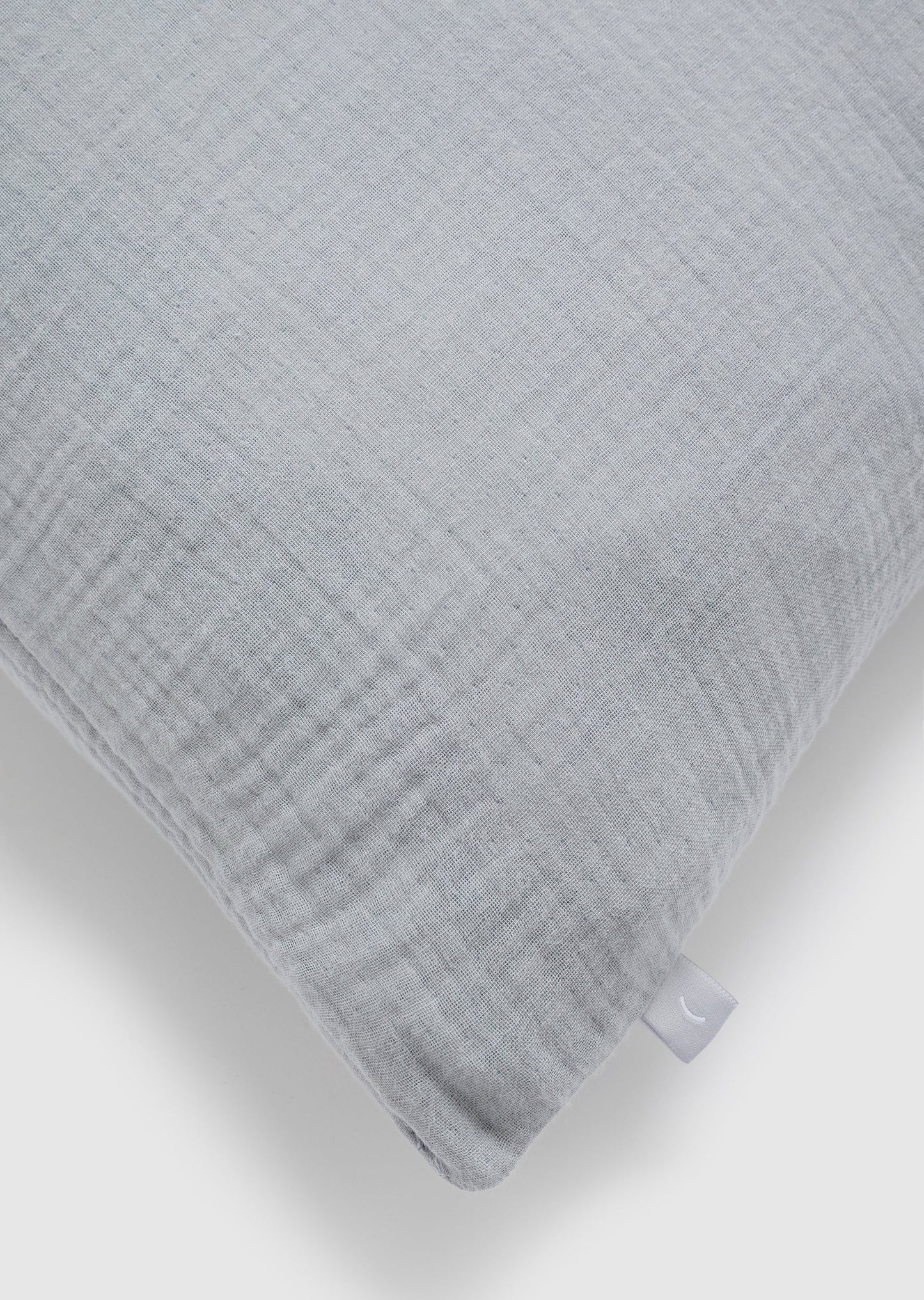 Air - Lake Organic Crinkle Cotton Square Cushion Cover