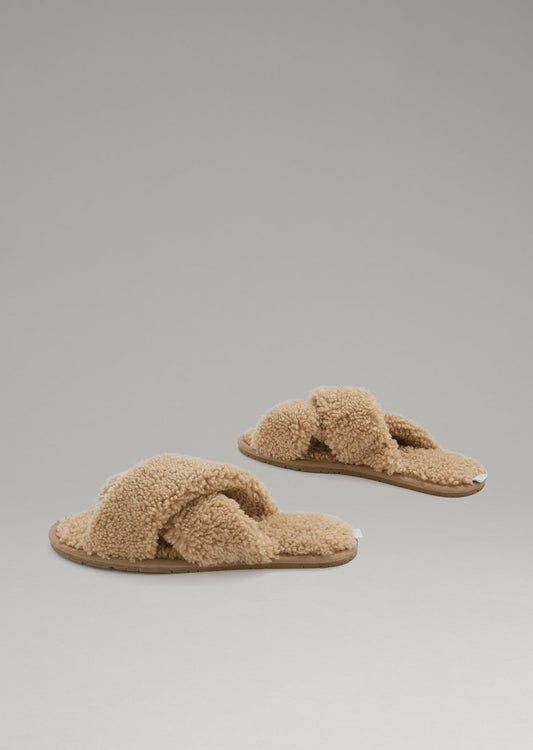 Cloud - Sheepskin cross over slippers