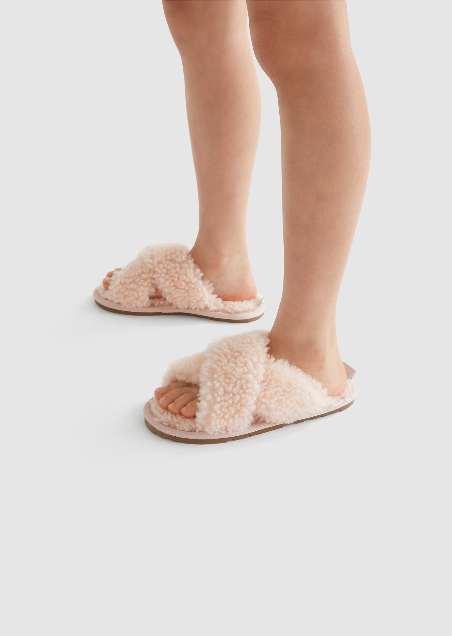 Cloud - Kids Sheepskin cross over slippers