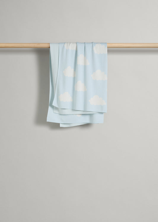 Cloud Knitted Blanket