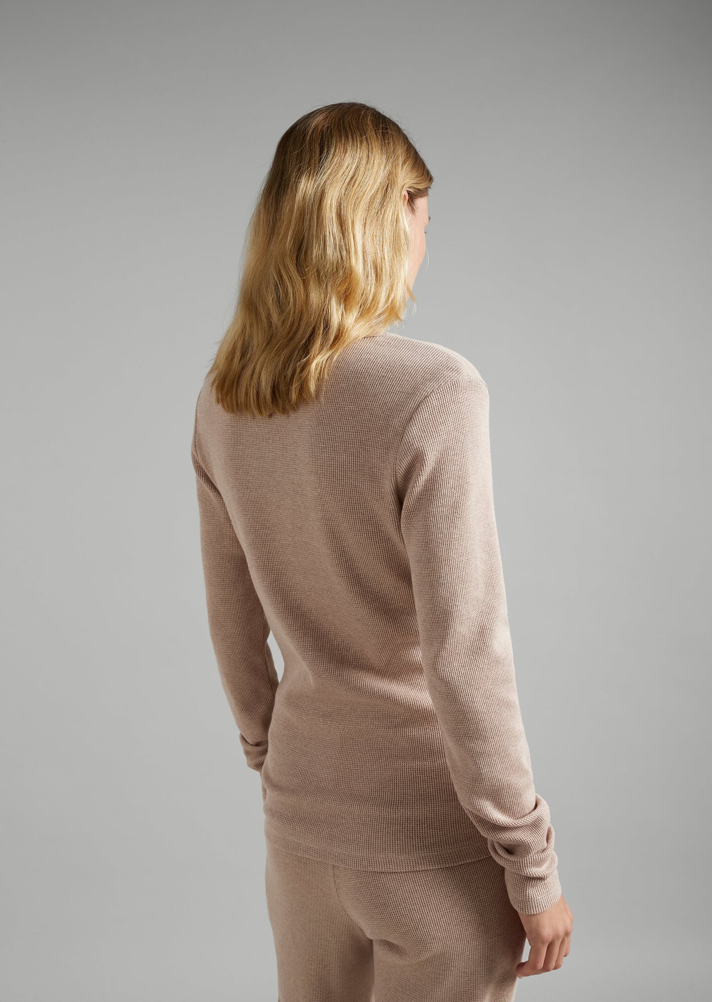 Waffle- Henley Top