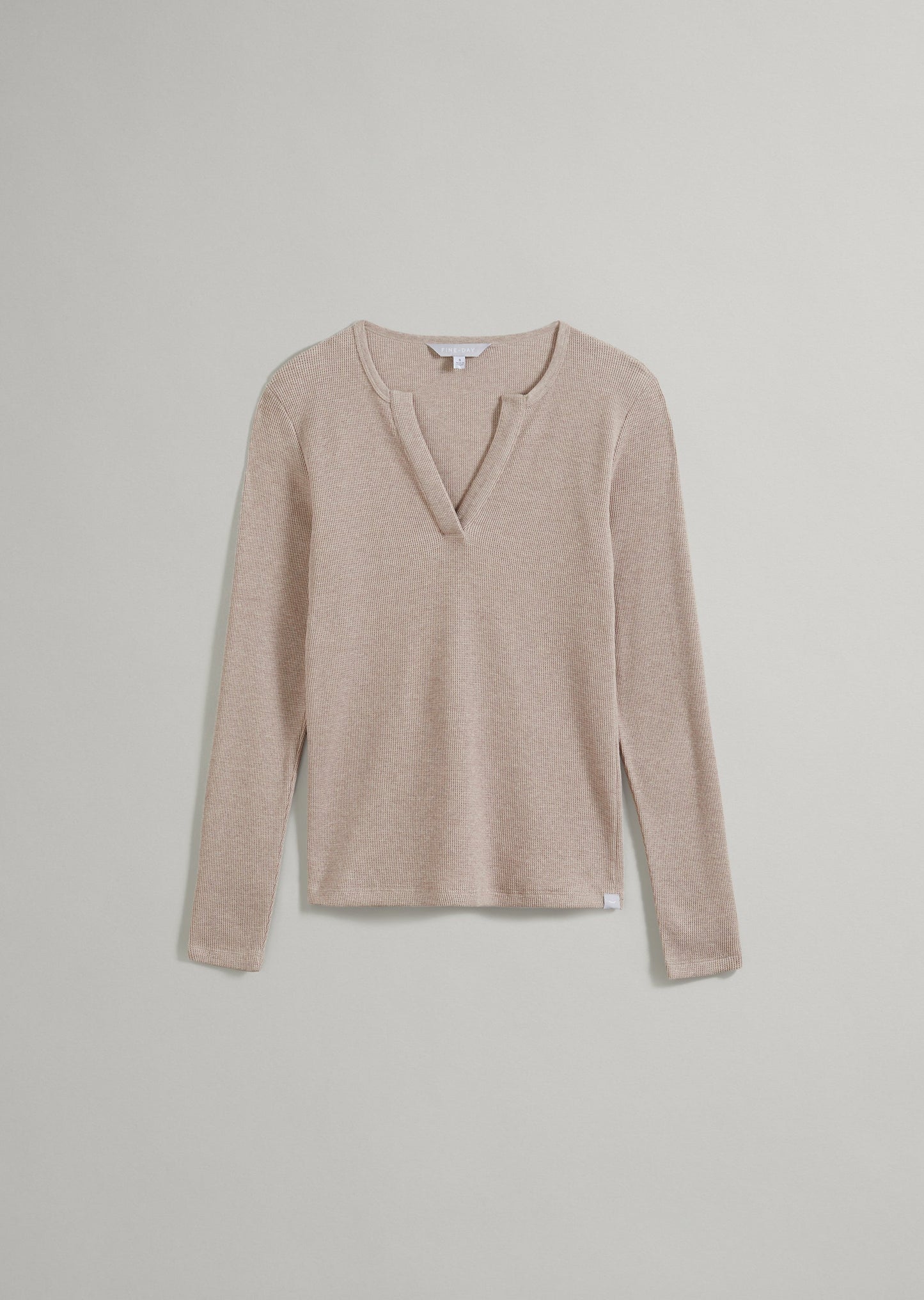 Waffle- Henley Top