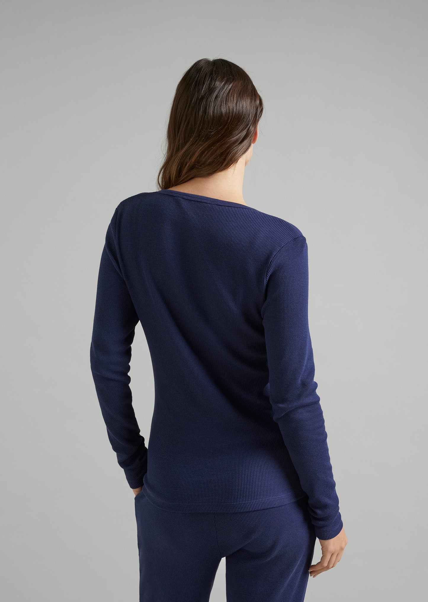 Waffle- Henley Top