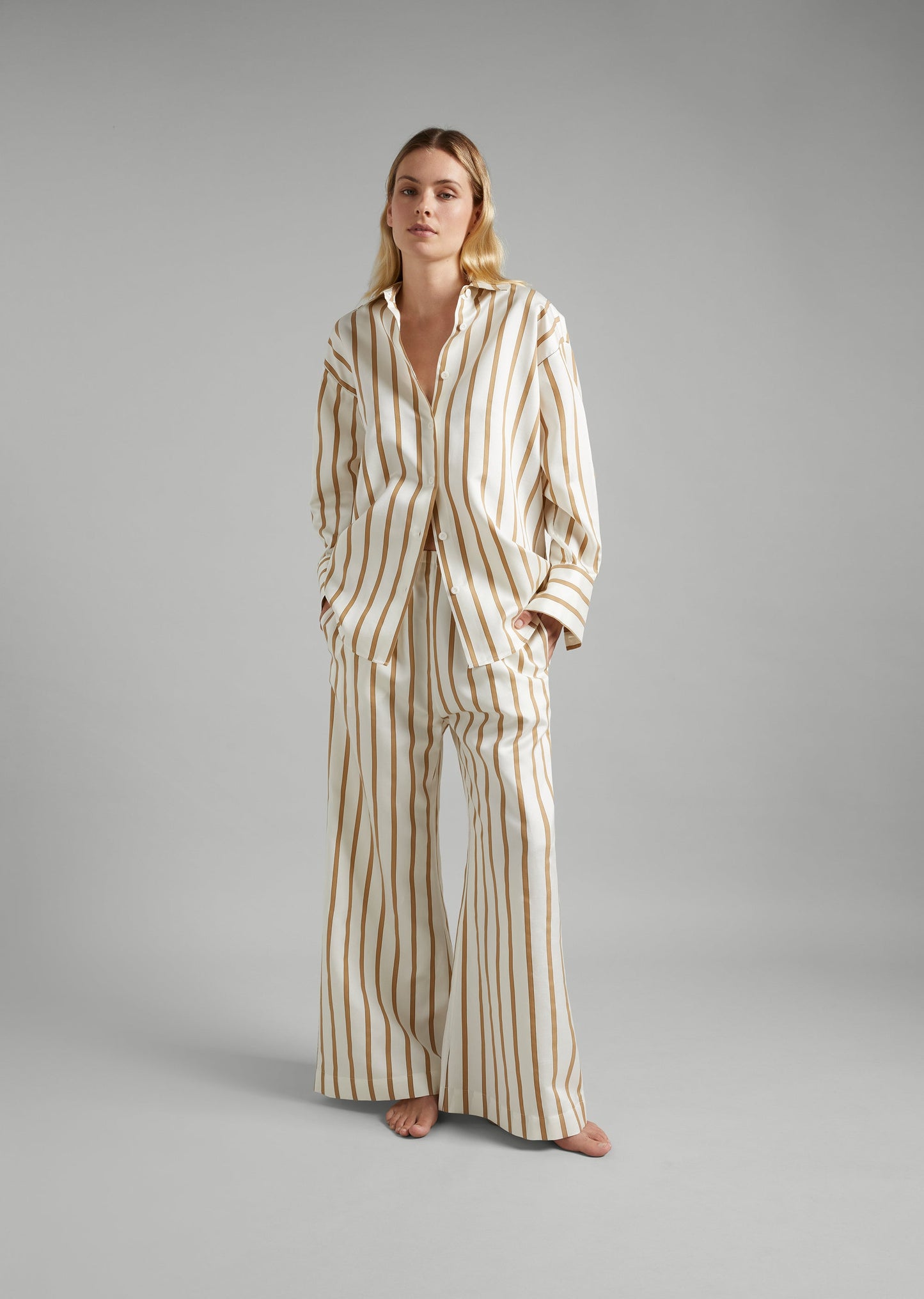 Silk- Twill Oversized Shirt
