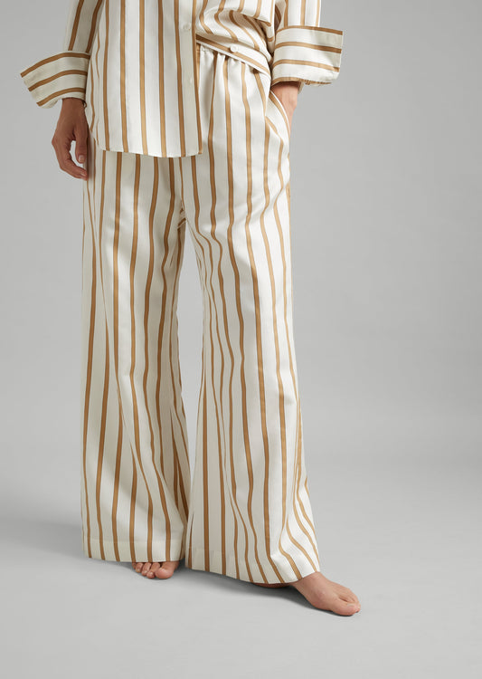 Silk- Twill Wide Leg Pant