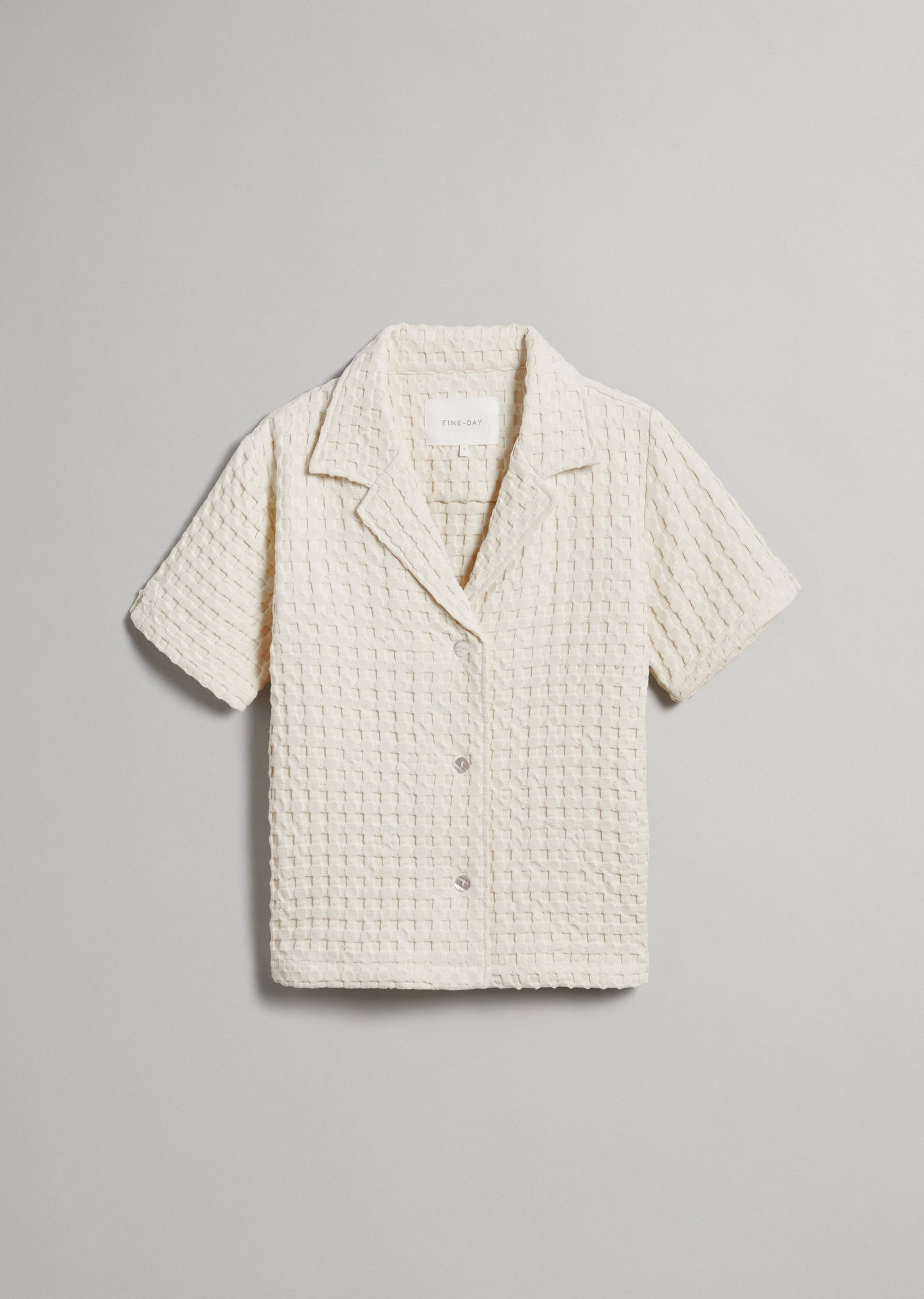 Textured Waffle SS Shirt