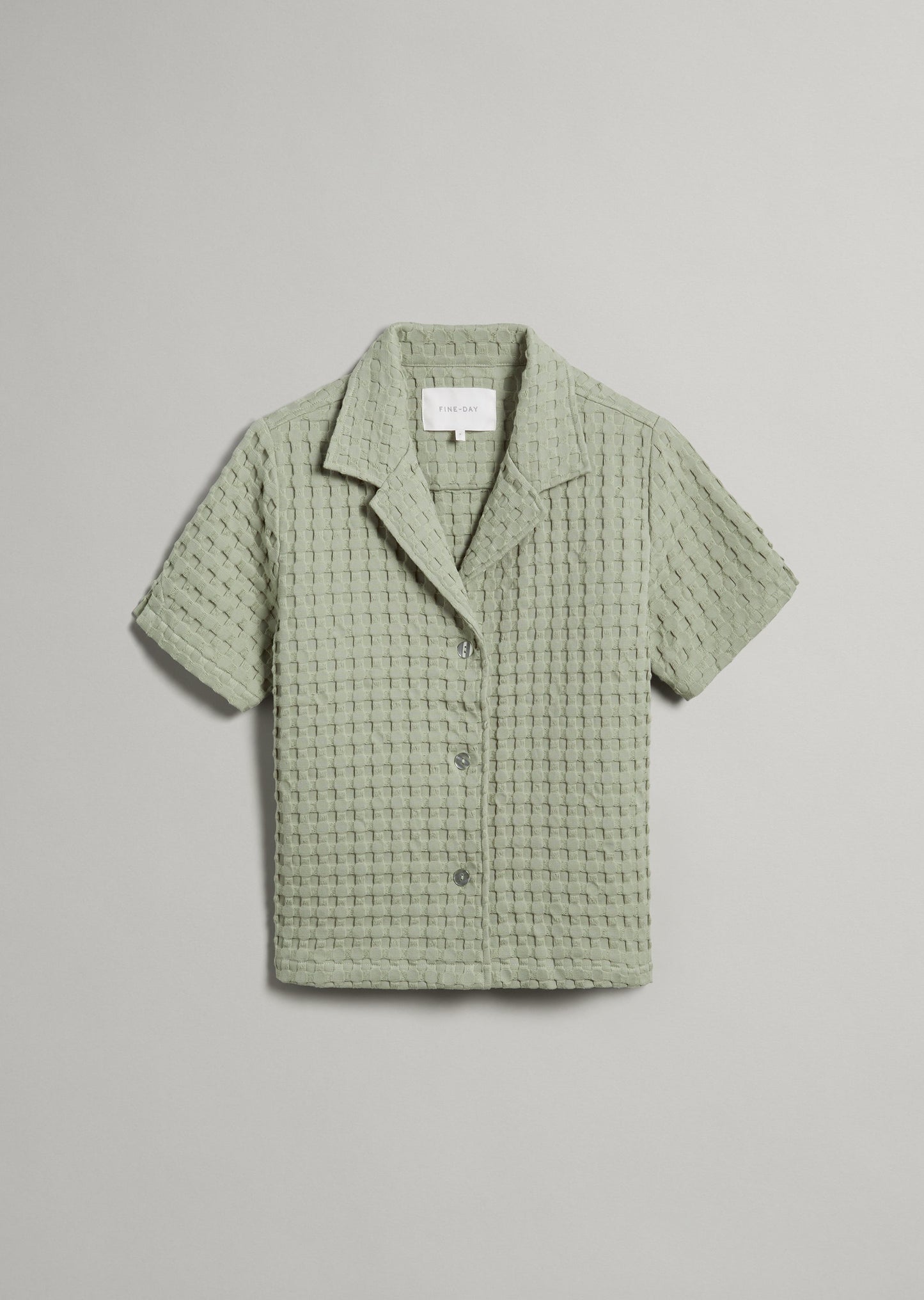 Textured Waffle SS Shirt