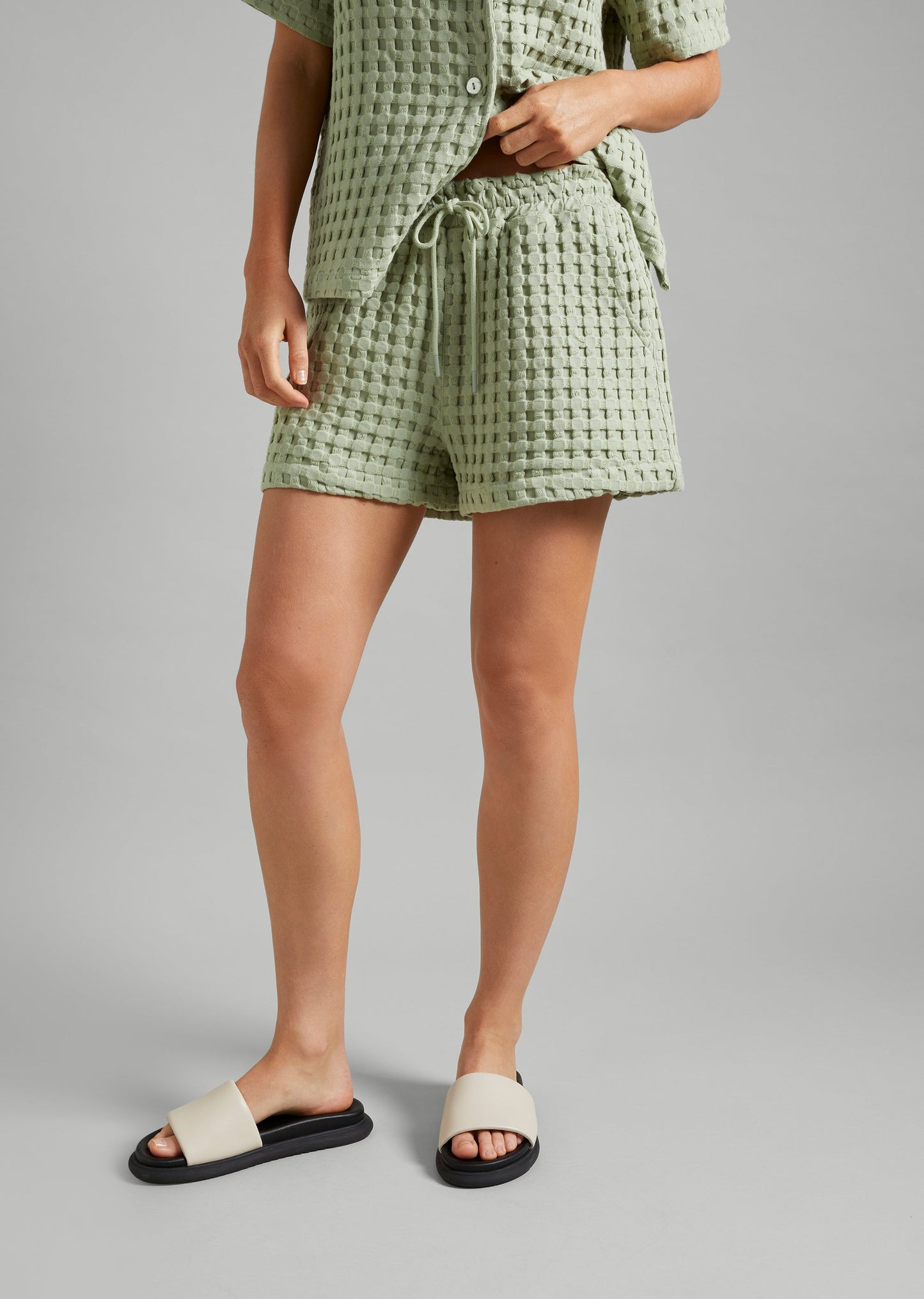 Textured Waffle Short