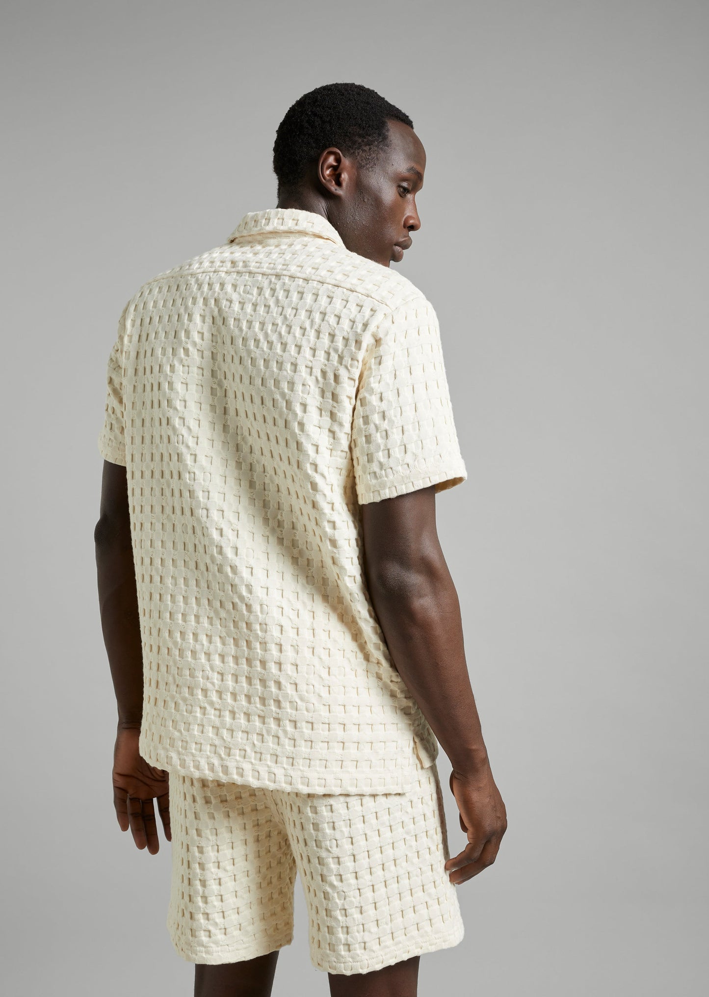 Textured Waffle Polo
