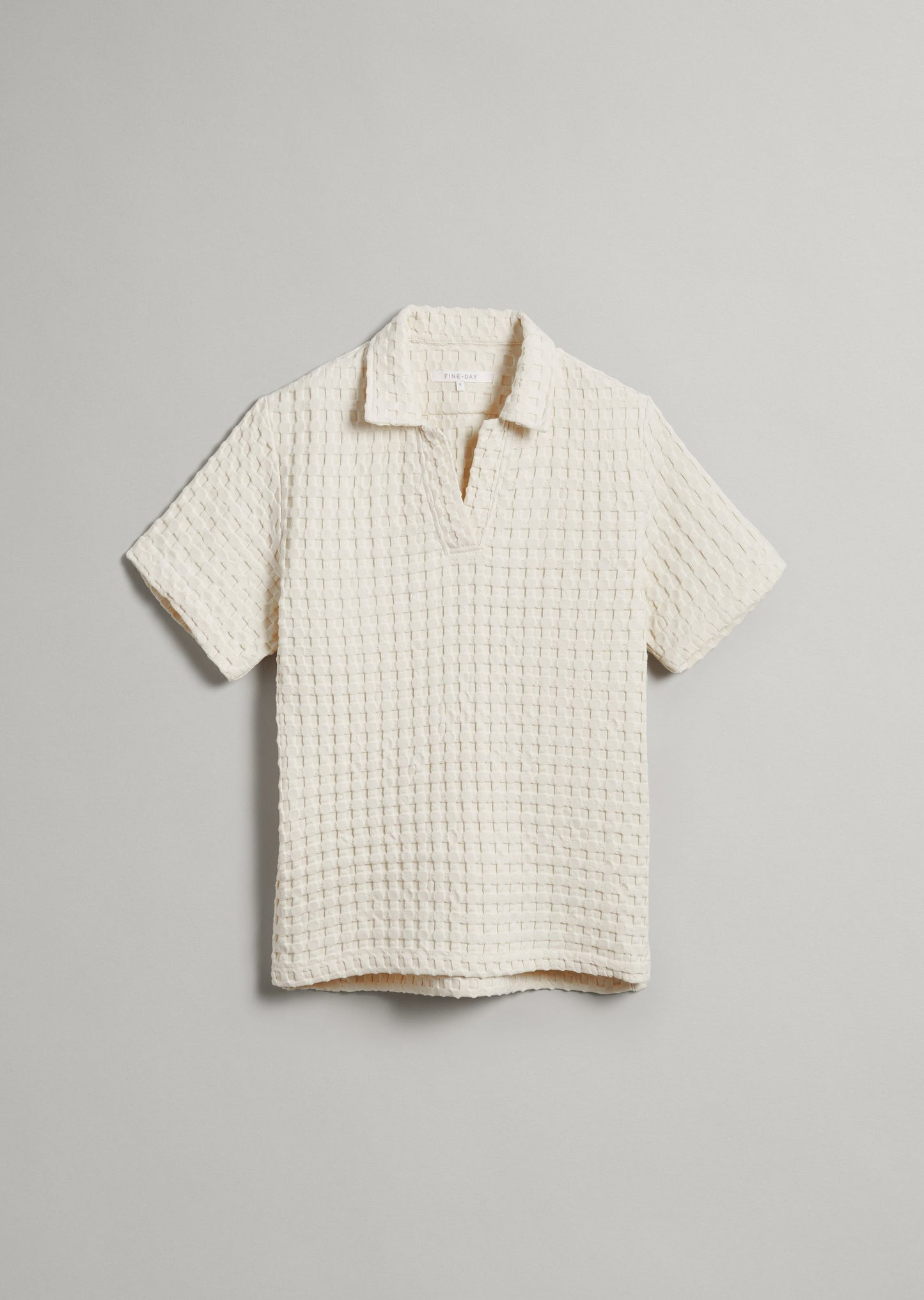 Textured Waffle Polo