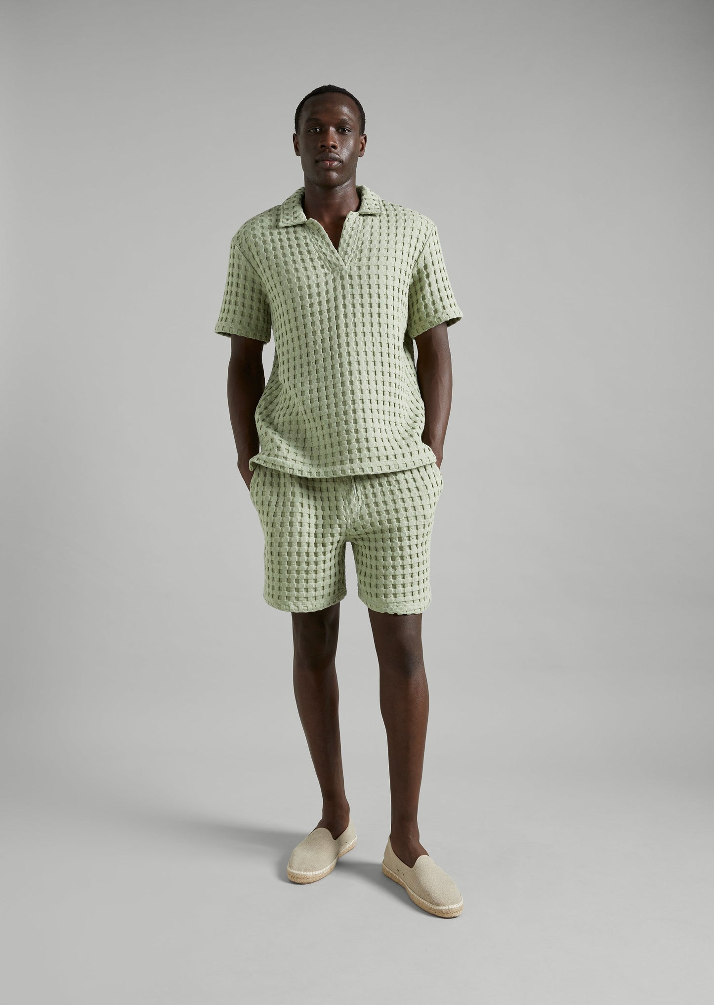 Textured Waffle Short