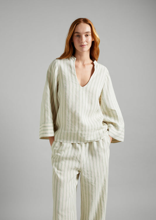 Linen LS Pullover