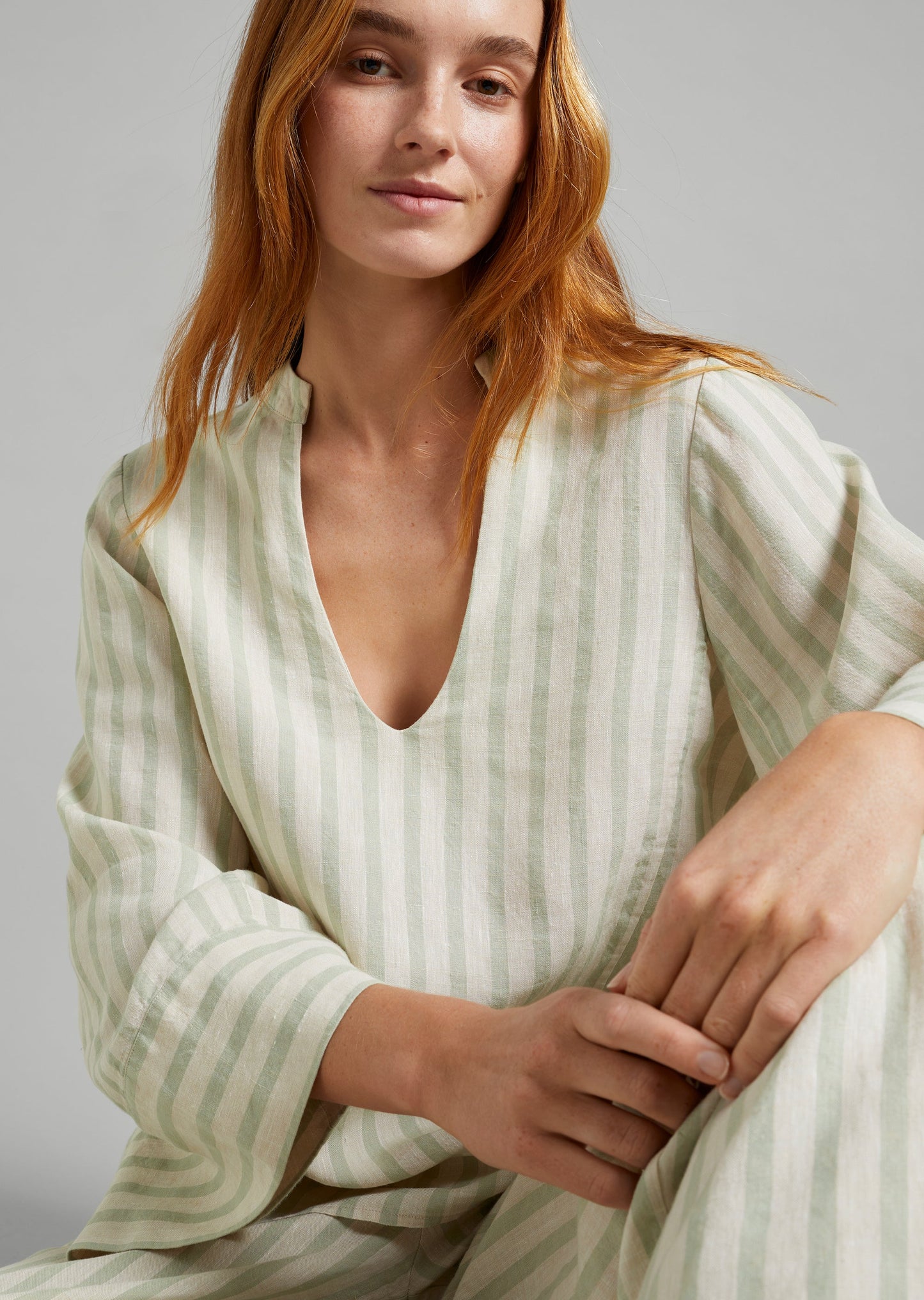Linen LS Pullover