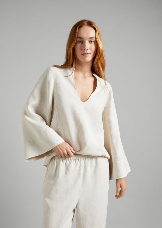 Linen LS Pullover