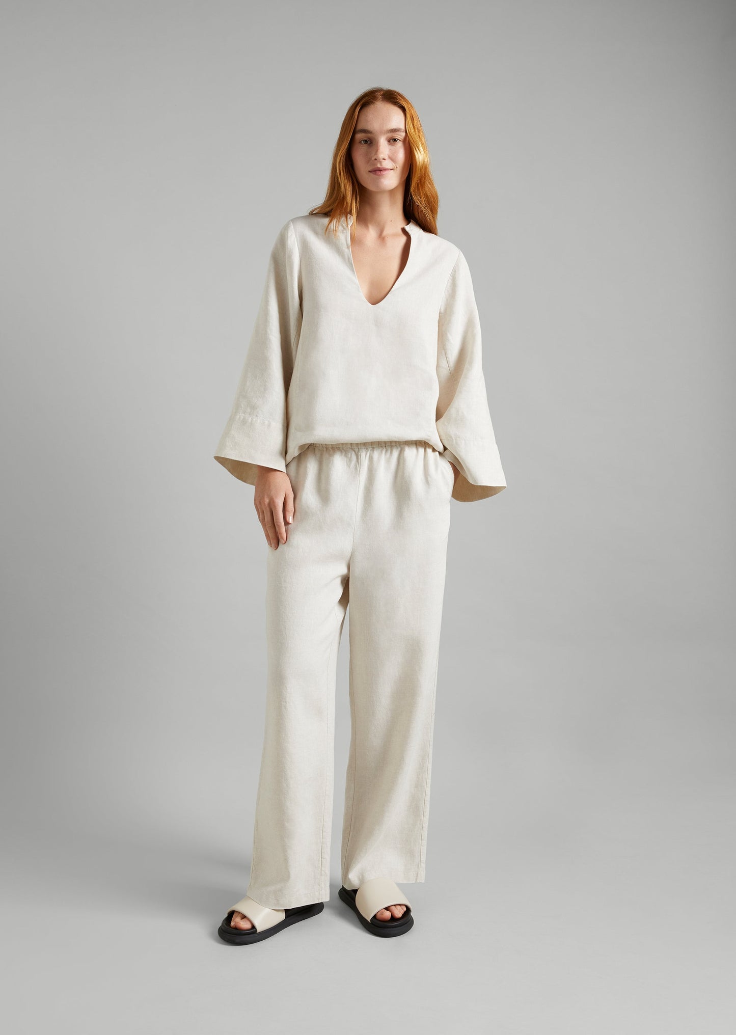 Linen LS Pullover