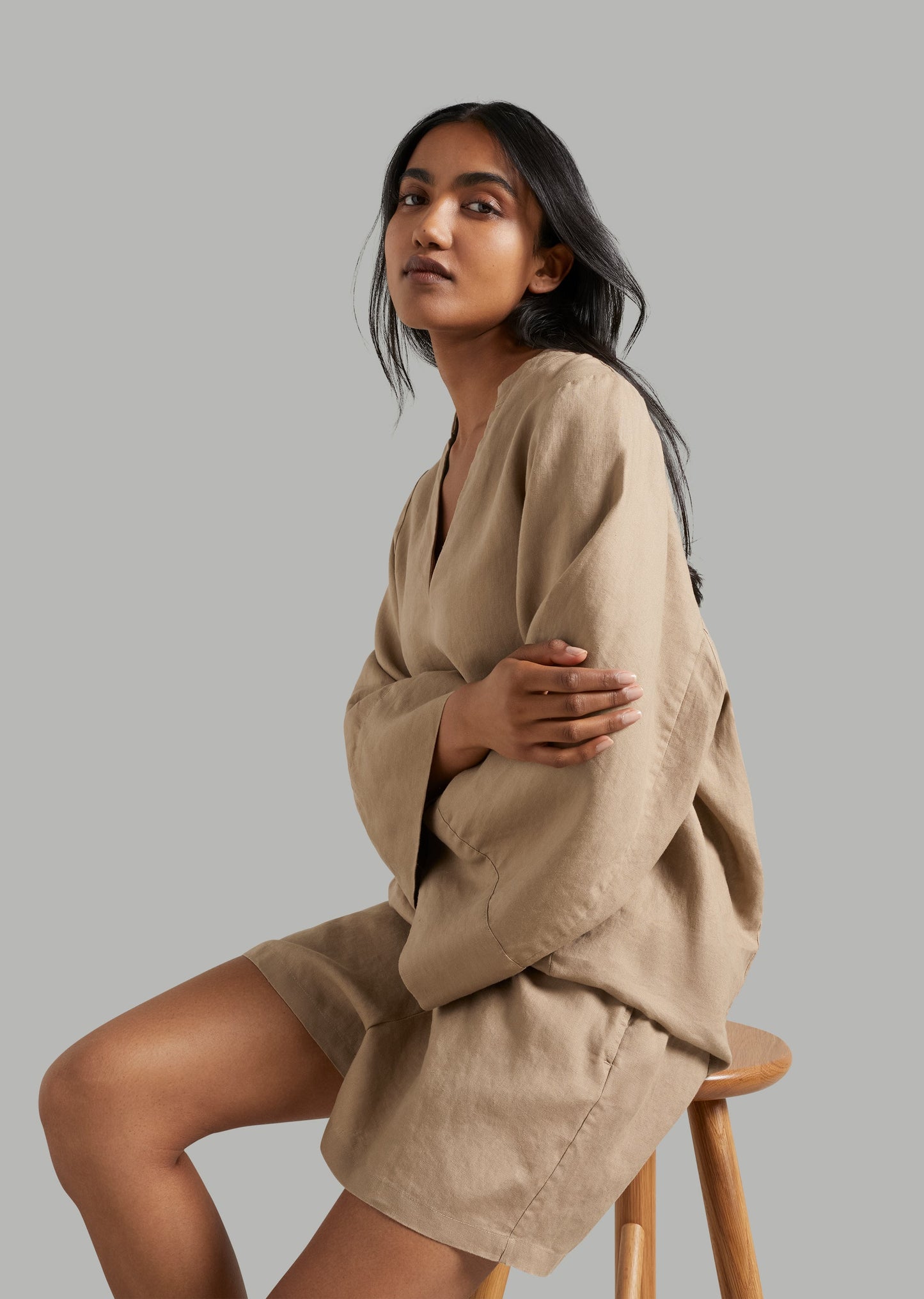 Linen LS Pullover