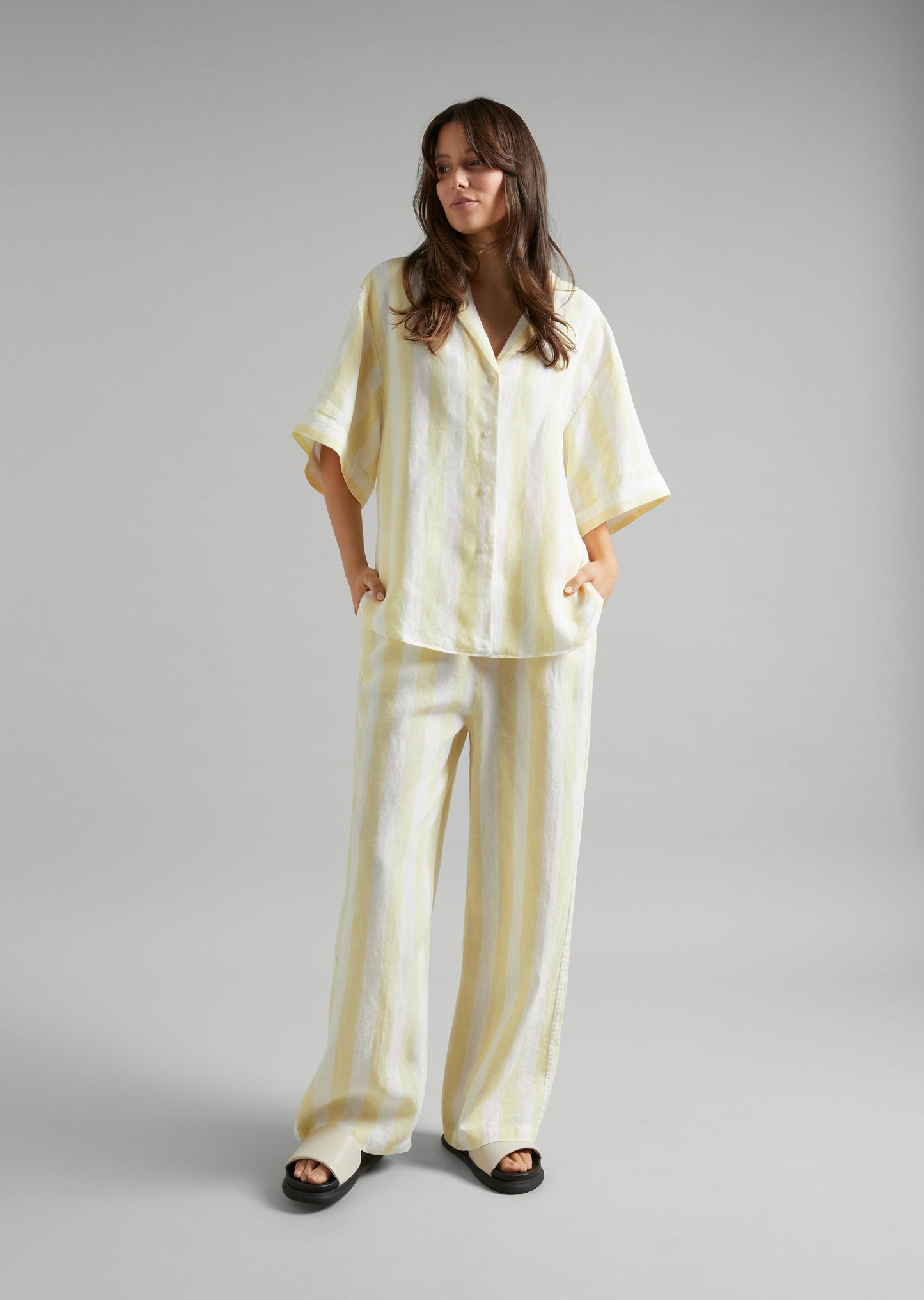 Linen Wide Leg Pant
