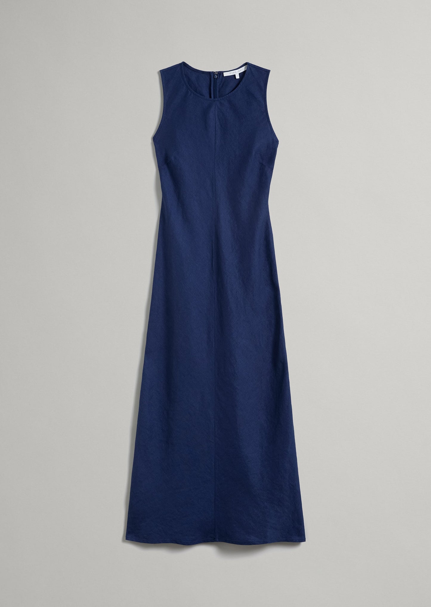 Linen Maxi Swing Dress