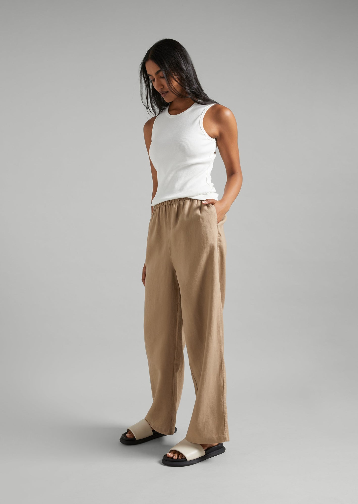 Essentials High Neck Rib Tank