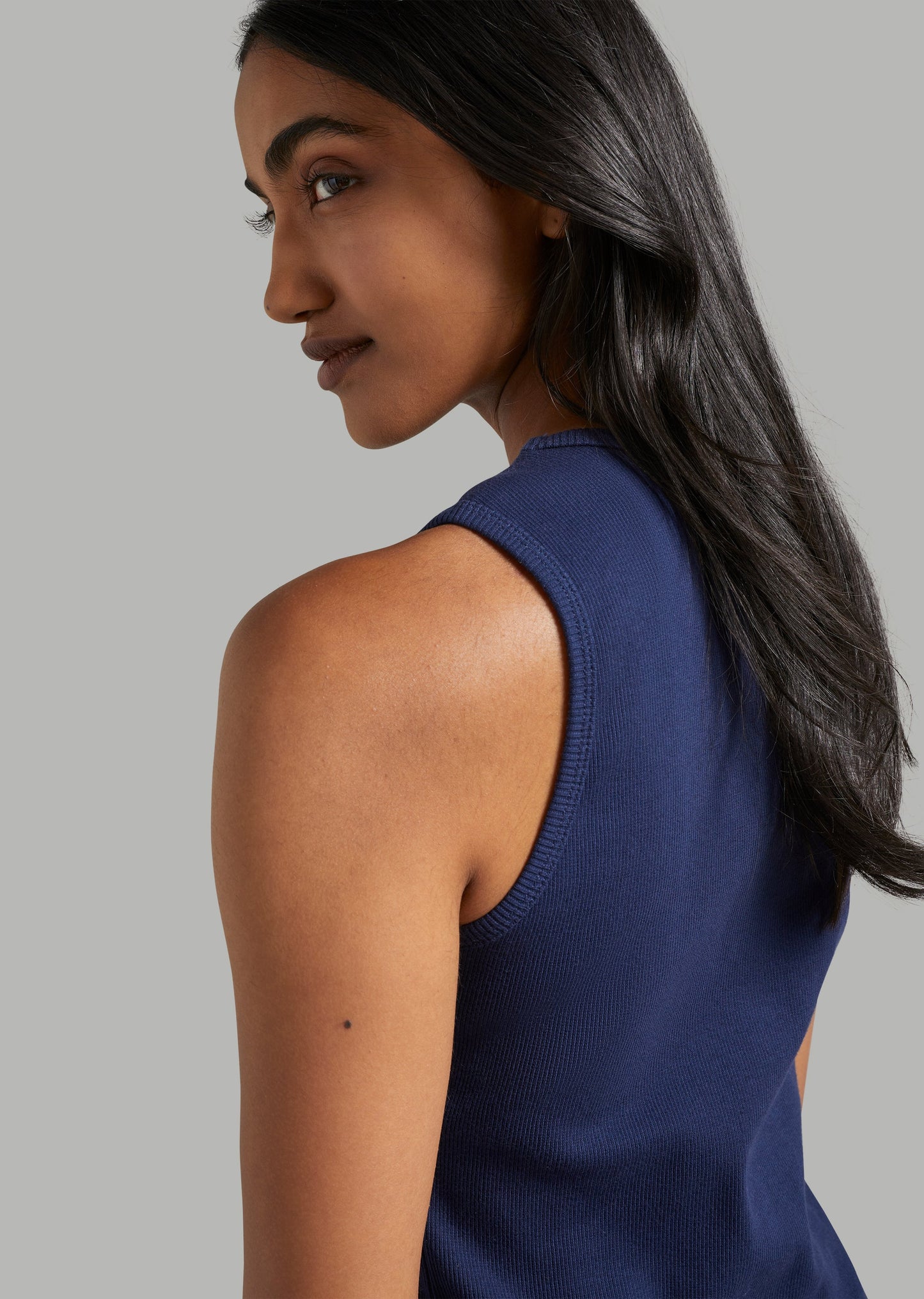 Essentials High Neck Rib Tank