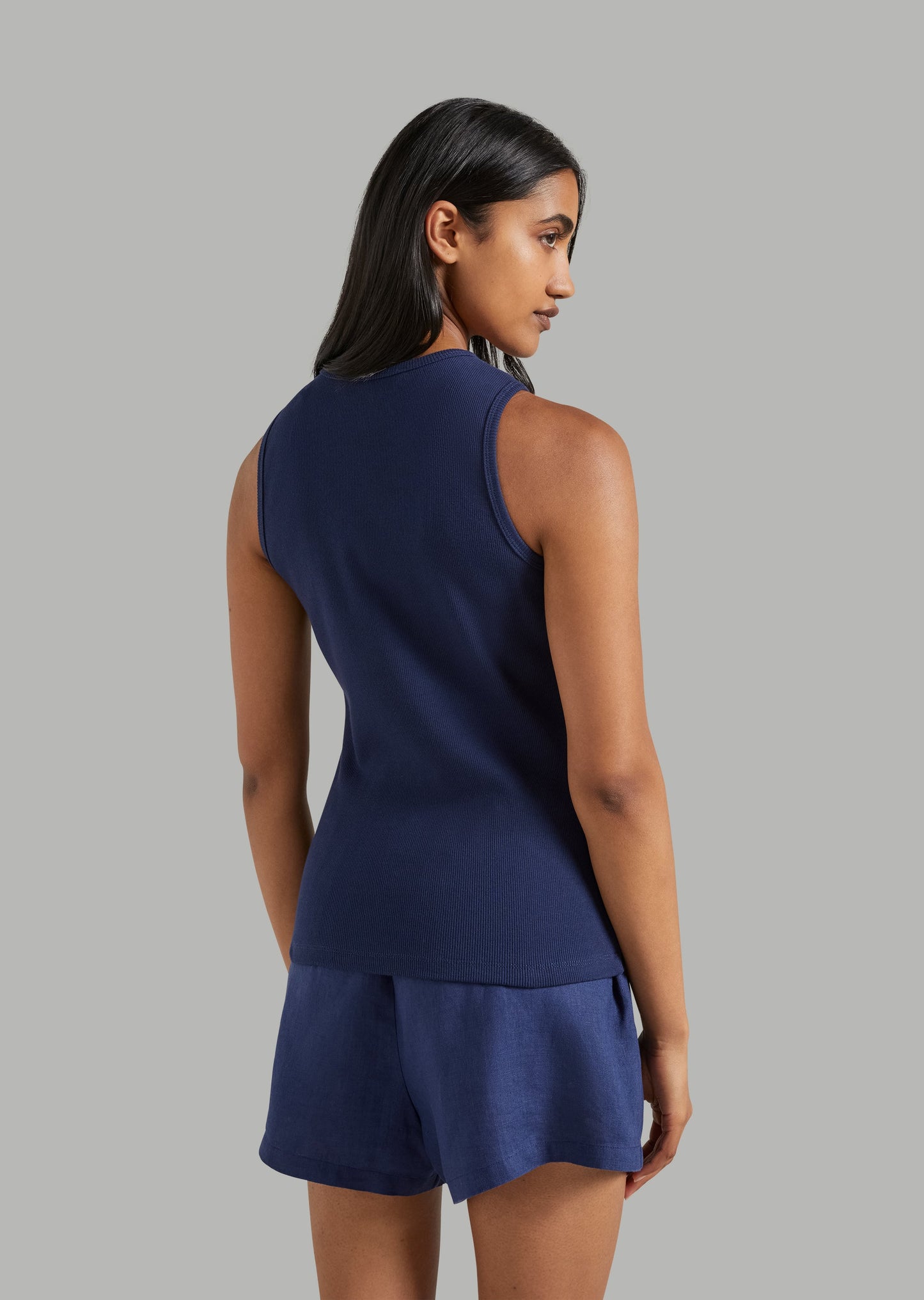 Essentials High Neck Rib Tank