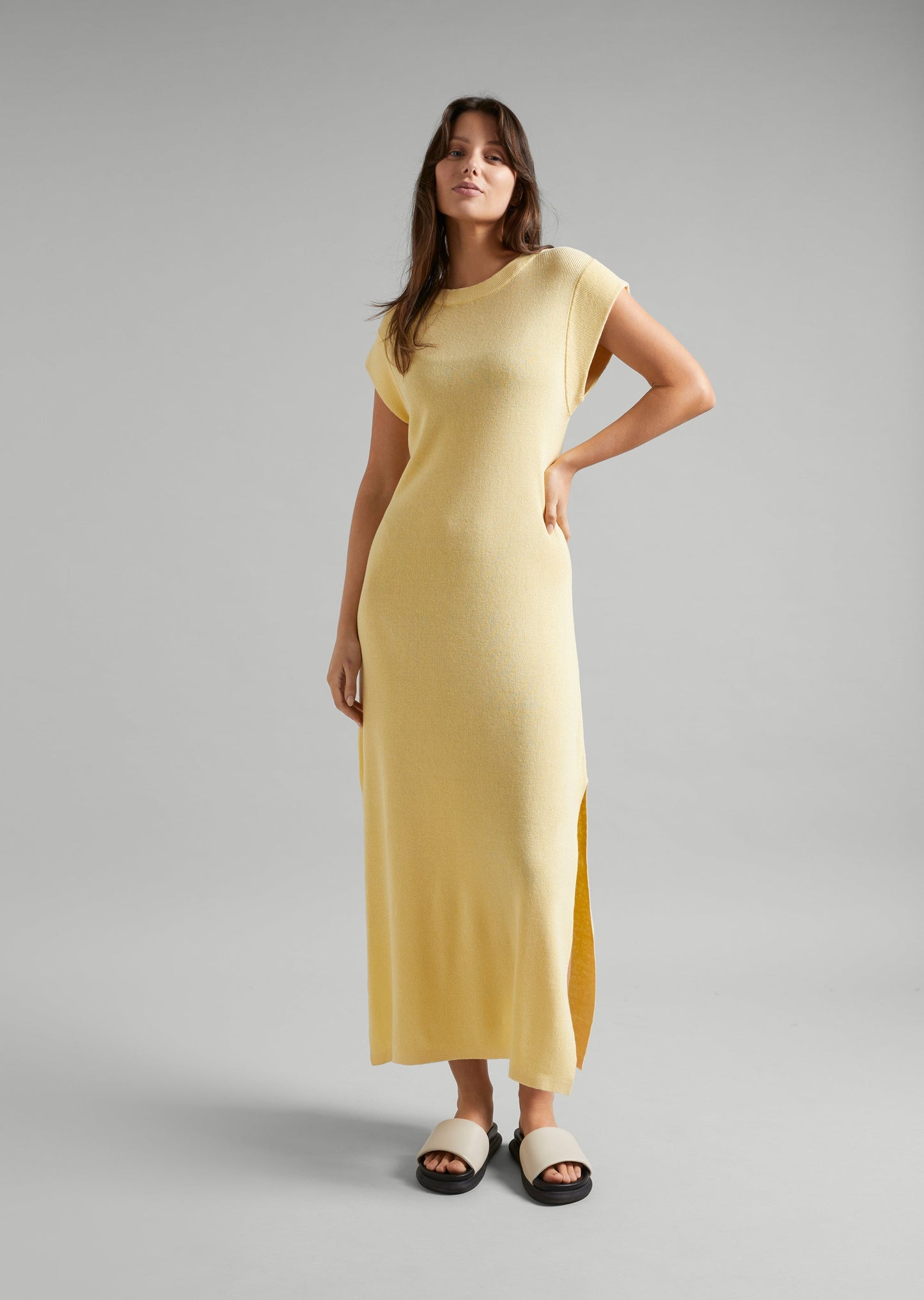 Linen Knit Tank Dress