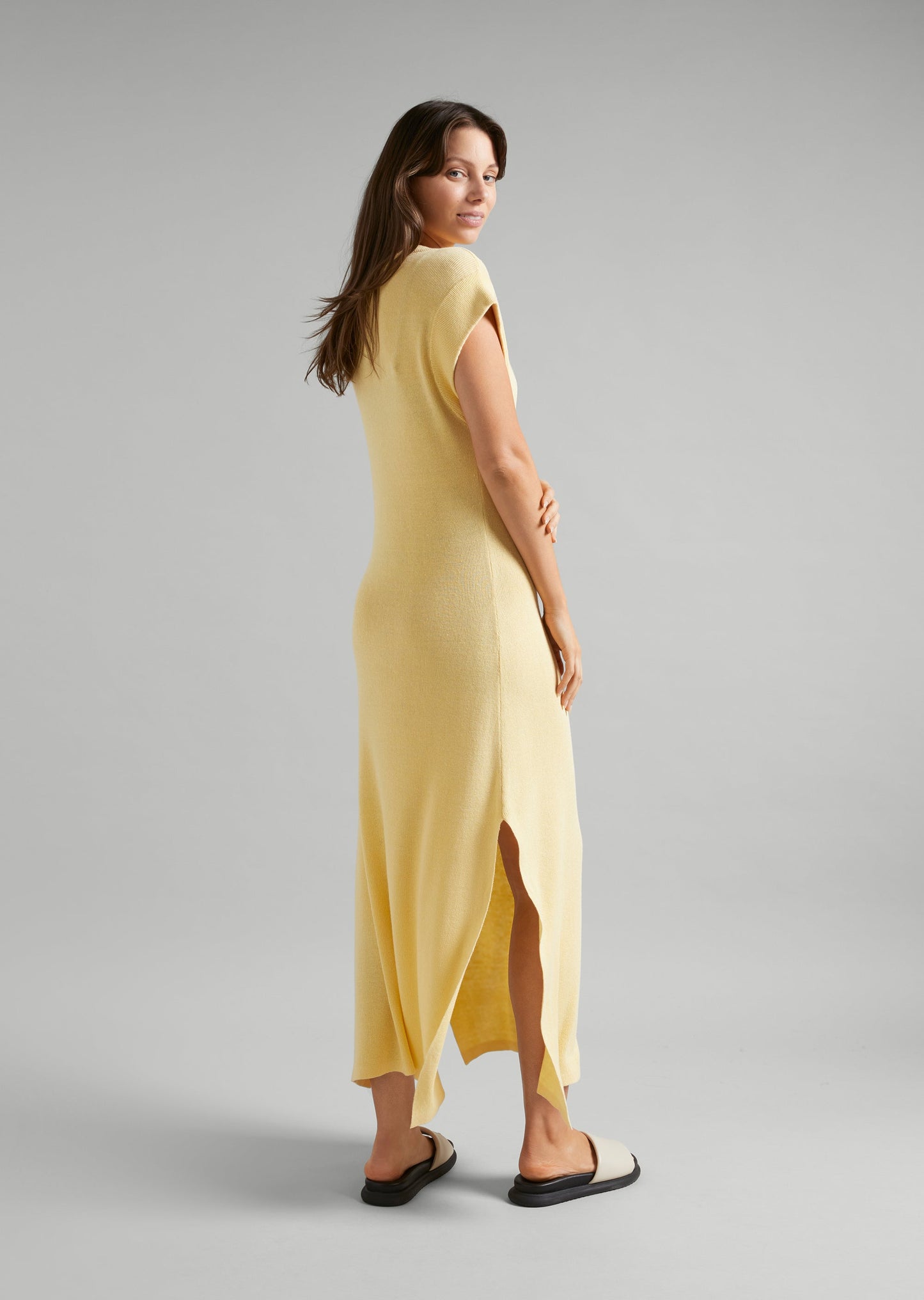 Linen Knit Tank Dress